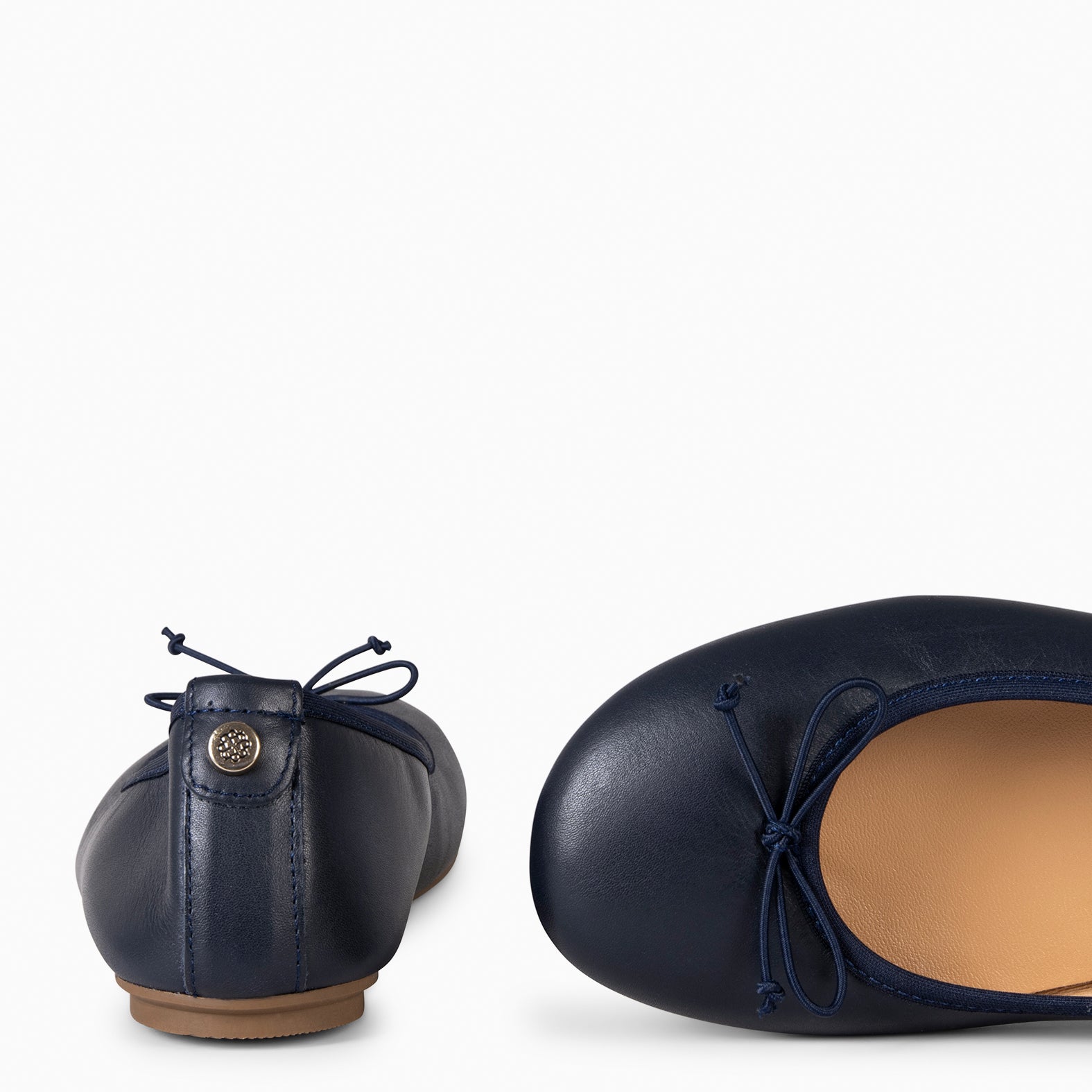 CAMPANILLA - Ballerines Baresoft à nœud BLEU MARINE