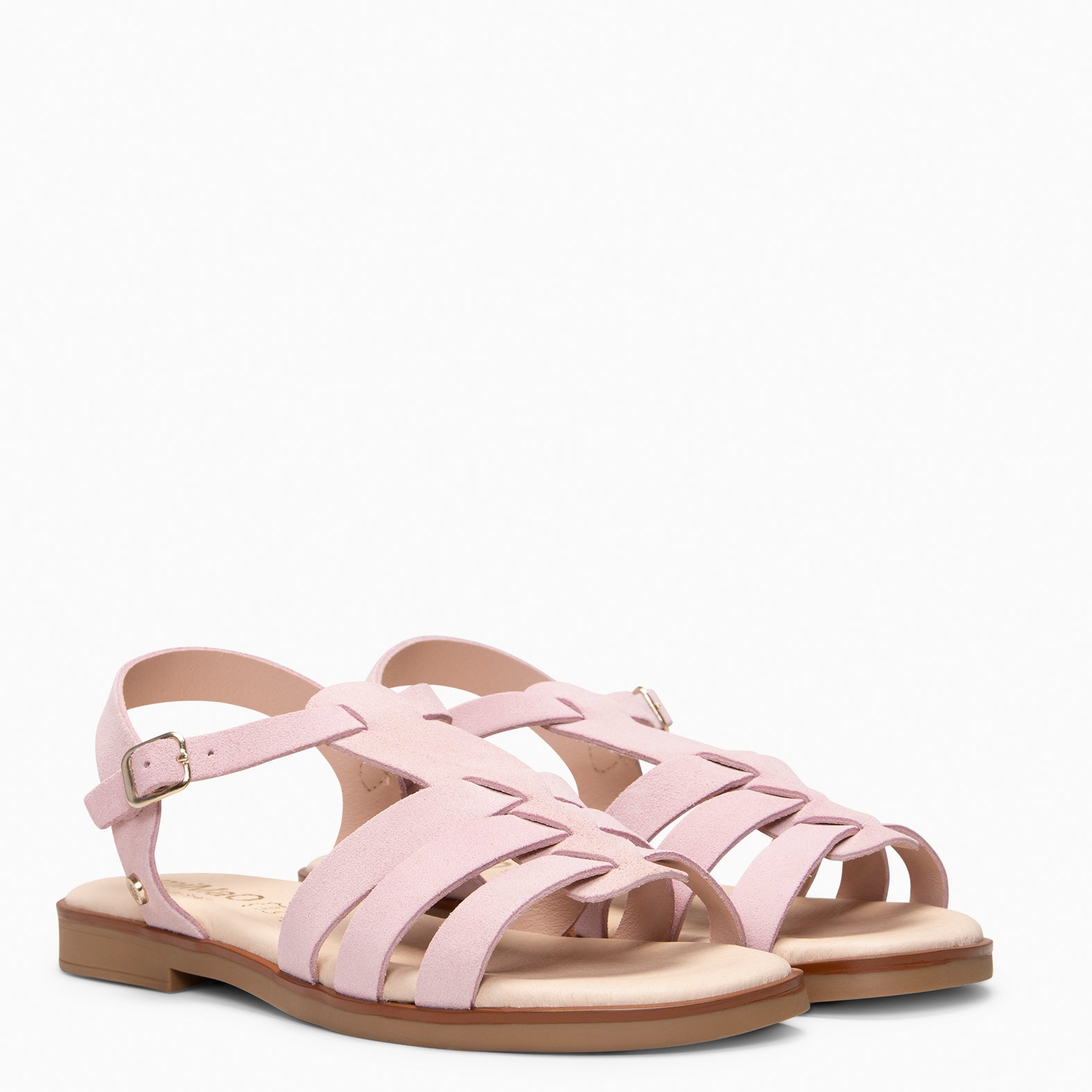 NAIRA - NUDE slides sandal leather