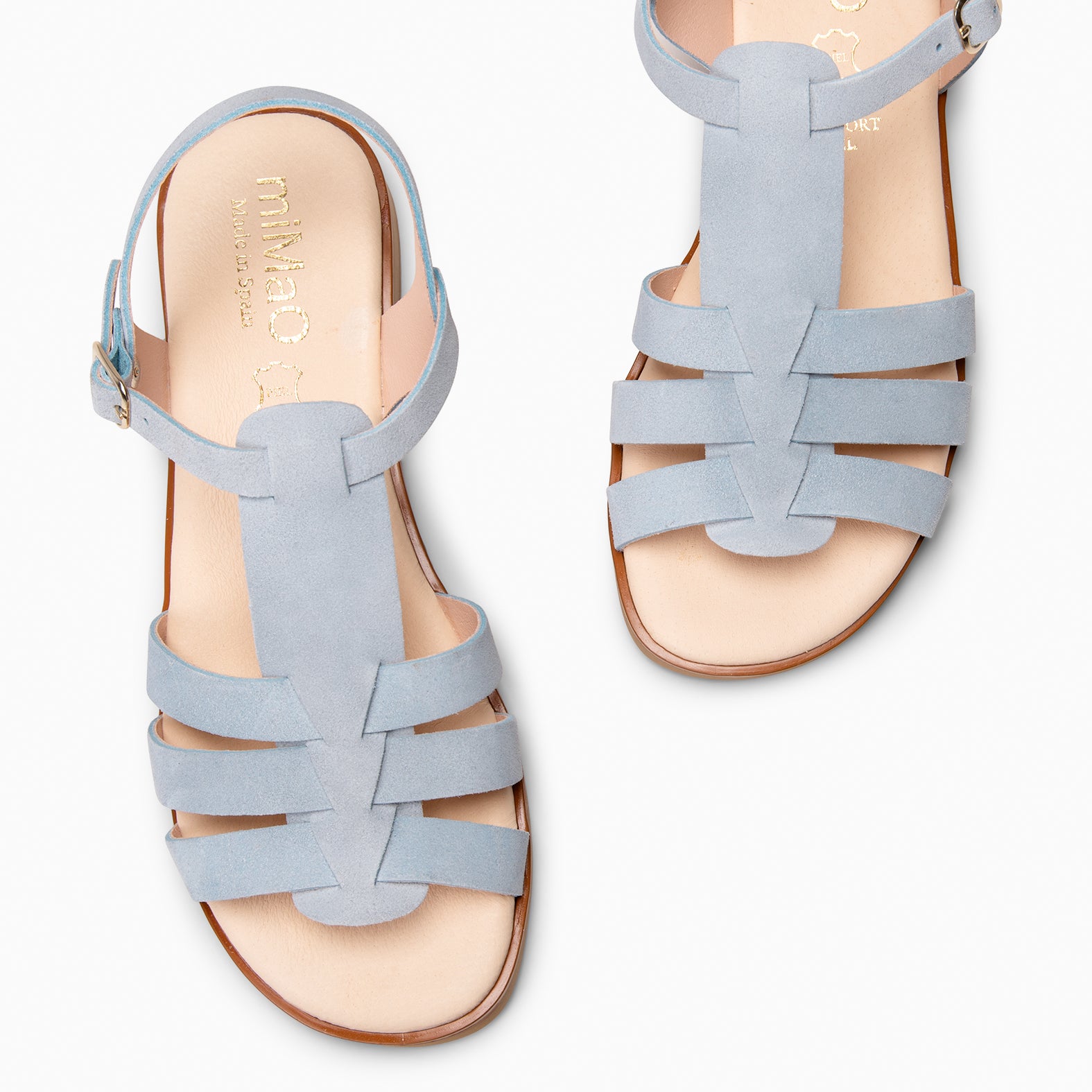 NAIRA - Sandalia tipo pala en AZUL