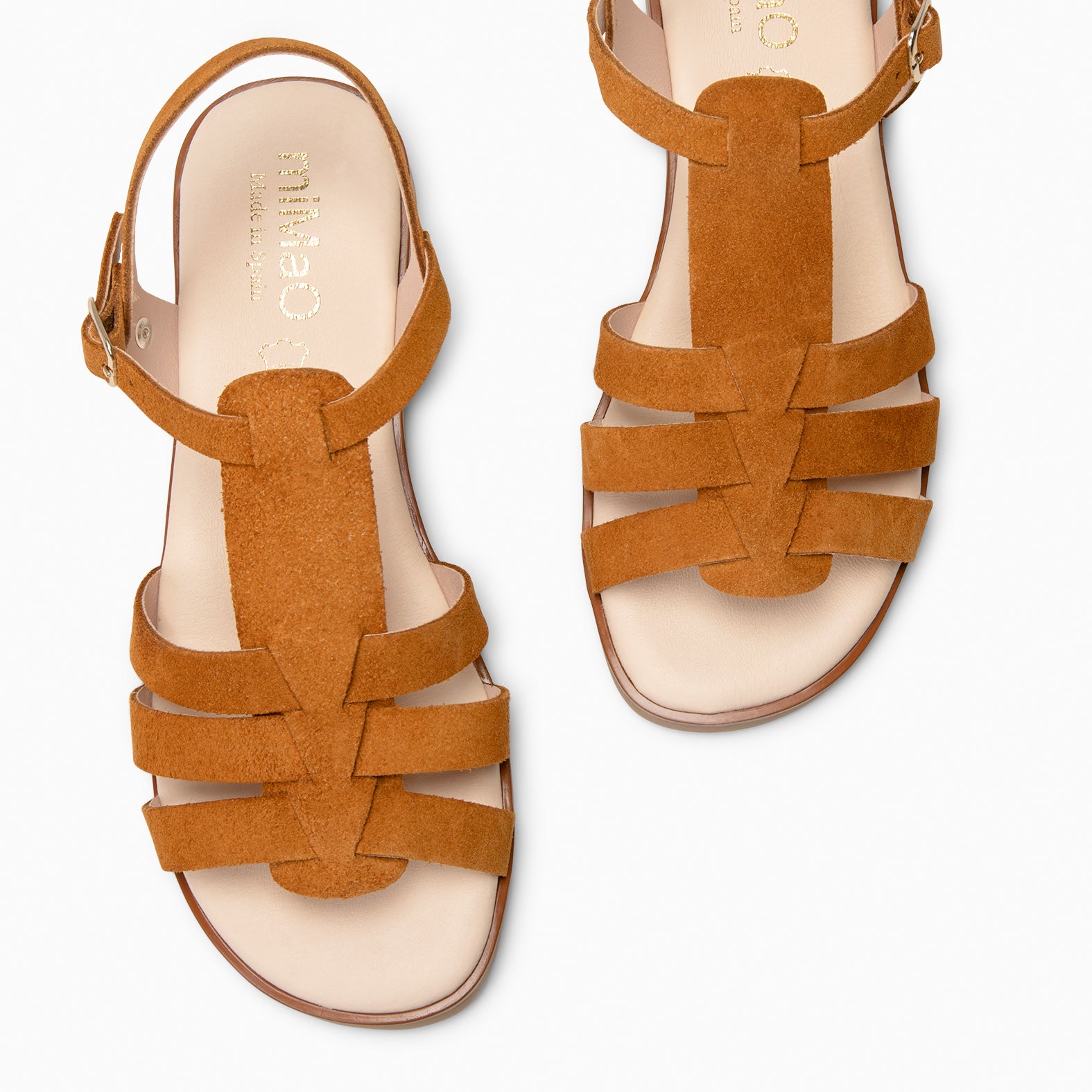 NAIRA - Brown slides sandal leather