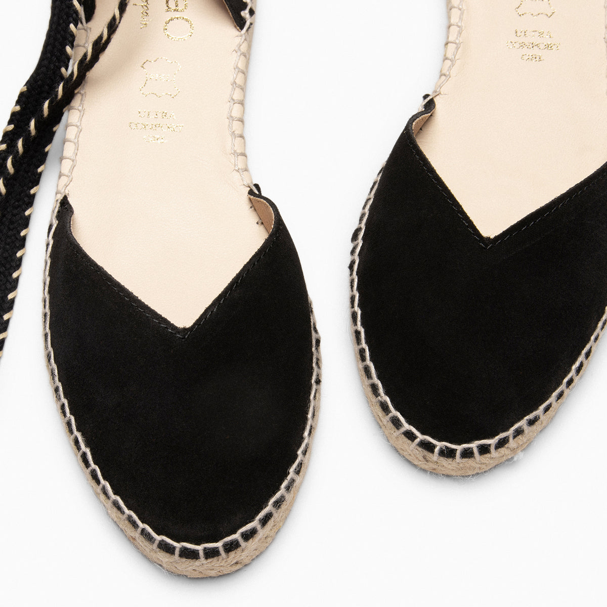 LAGOS – Espadrilles à petit talon NOIR