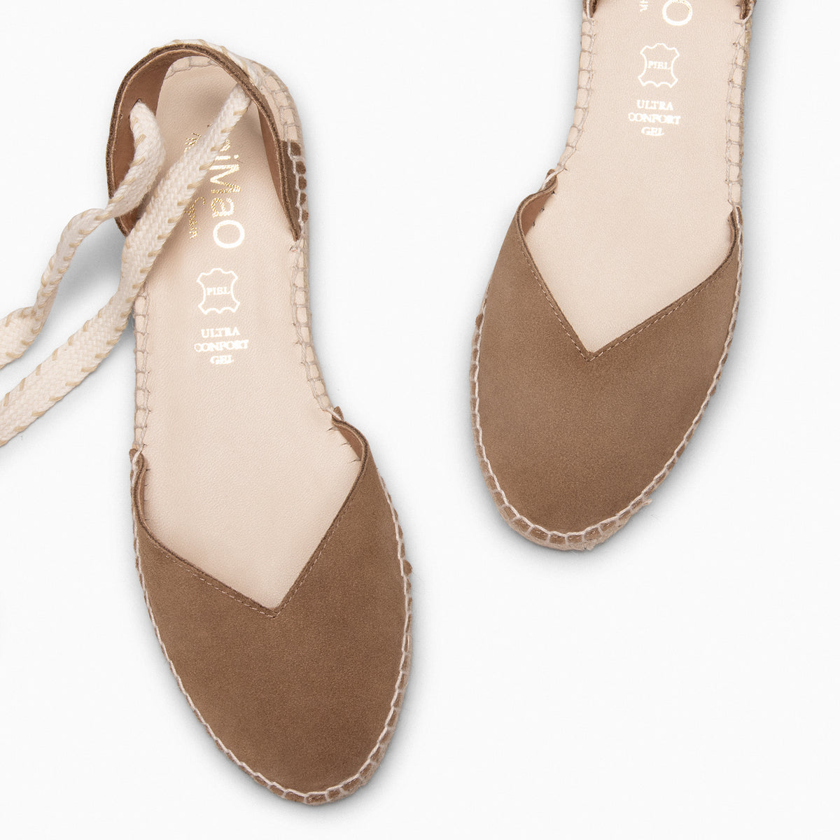 LAGOS – TAUPE Flat Espadrille