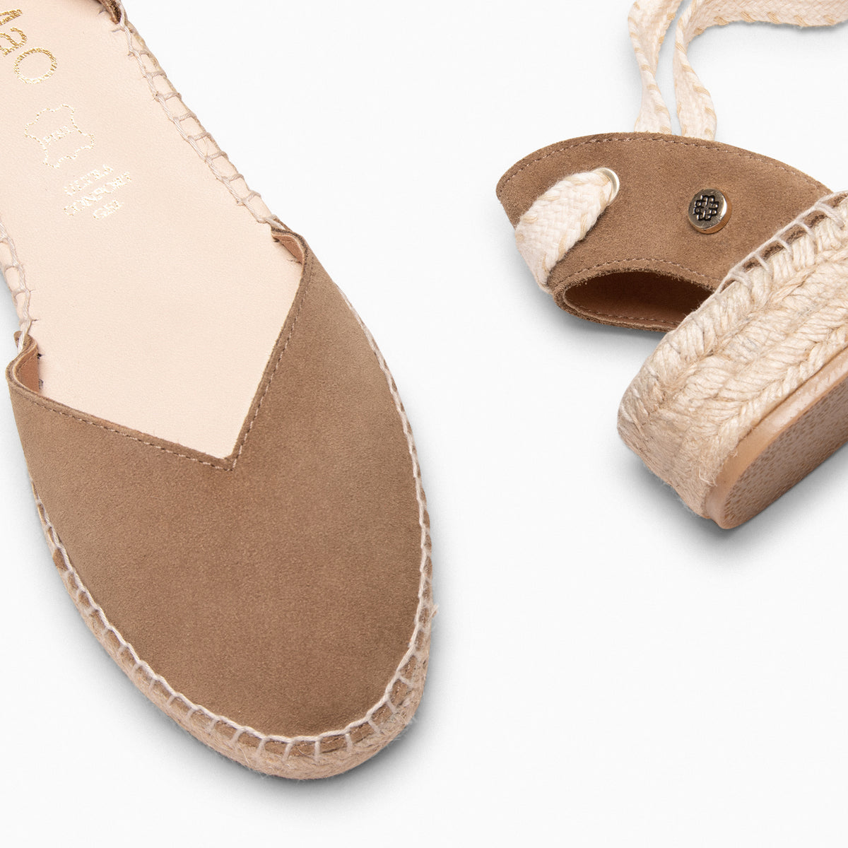 LAGOS – TAUPE Flat Espadrille