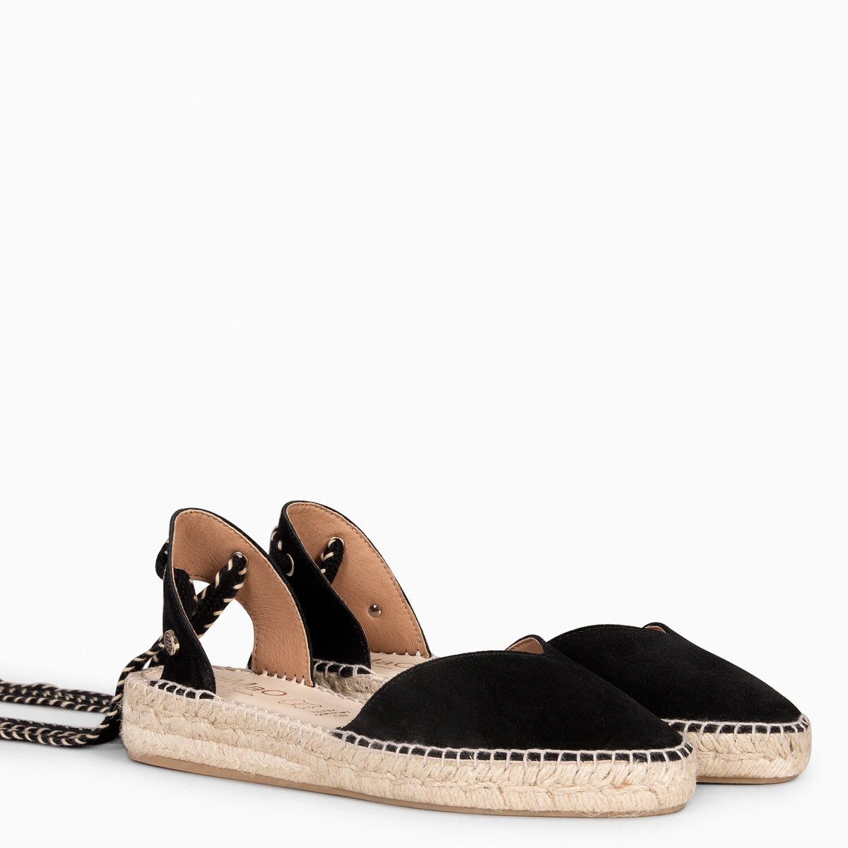 LAGOS – Espadrilles à petit talon NOIR