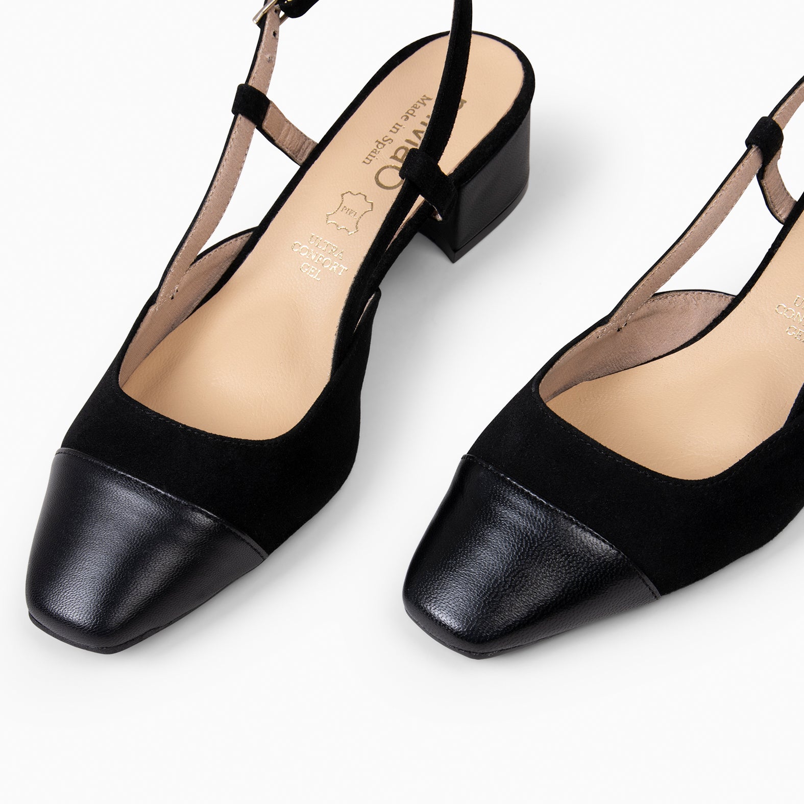 AUDREY - BLACK SLING-BACK BALLERINA