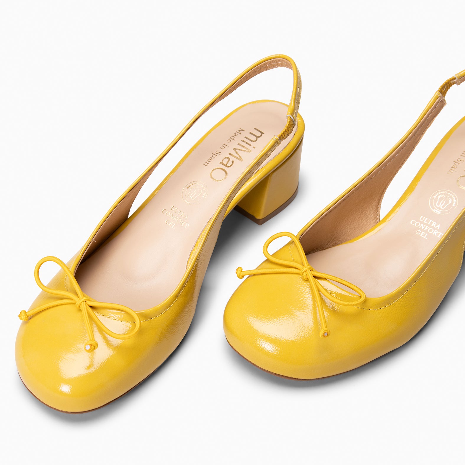 DOROTHY - Zapatos de tacón destalonado Baresoft AMARILLO - miMaO ®