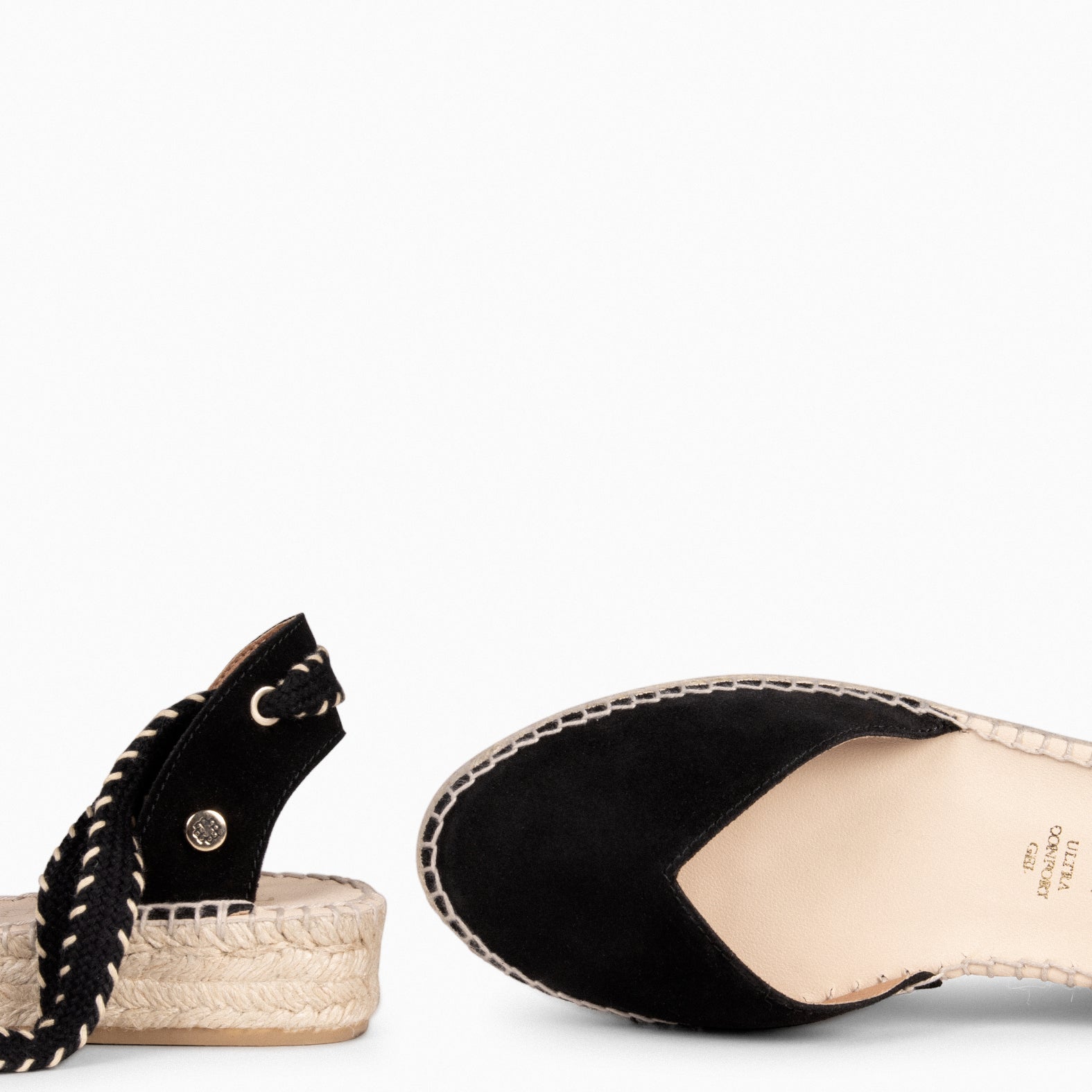 LAGOS - Alpargatas planas NEGRO - miMaO ®