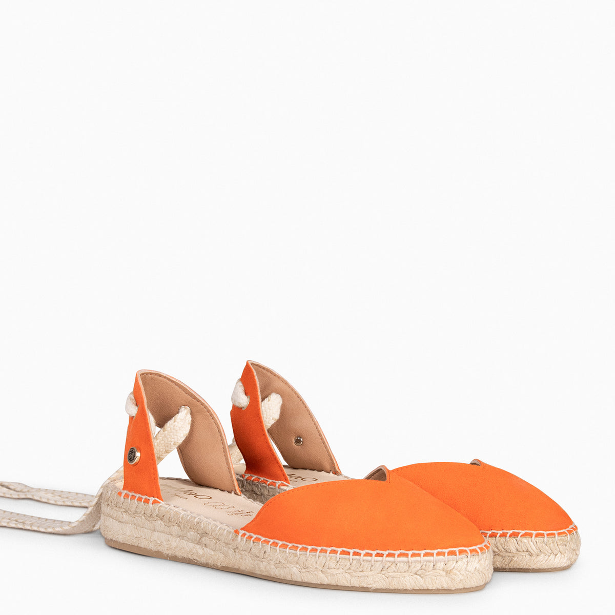 LAGOS – Espadrilles à petit talon ORANGE