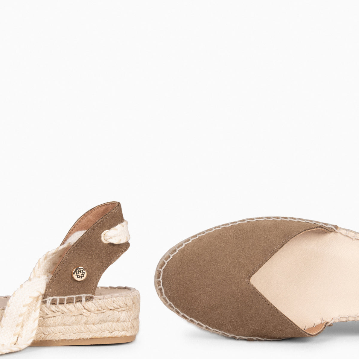 LAGOS – TAUPE Flat Espadrille