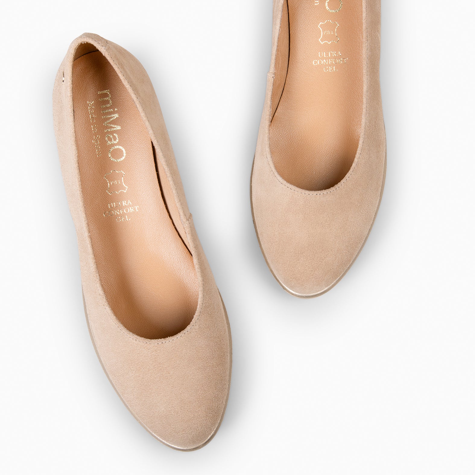 IRIS - BEIGE WEDGE BALLERINA