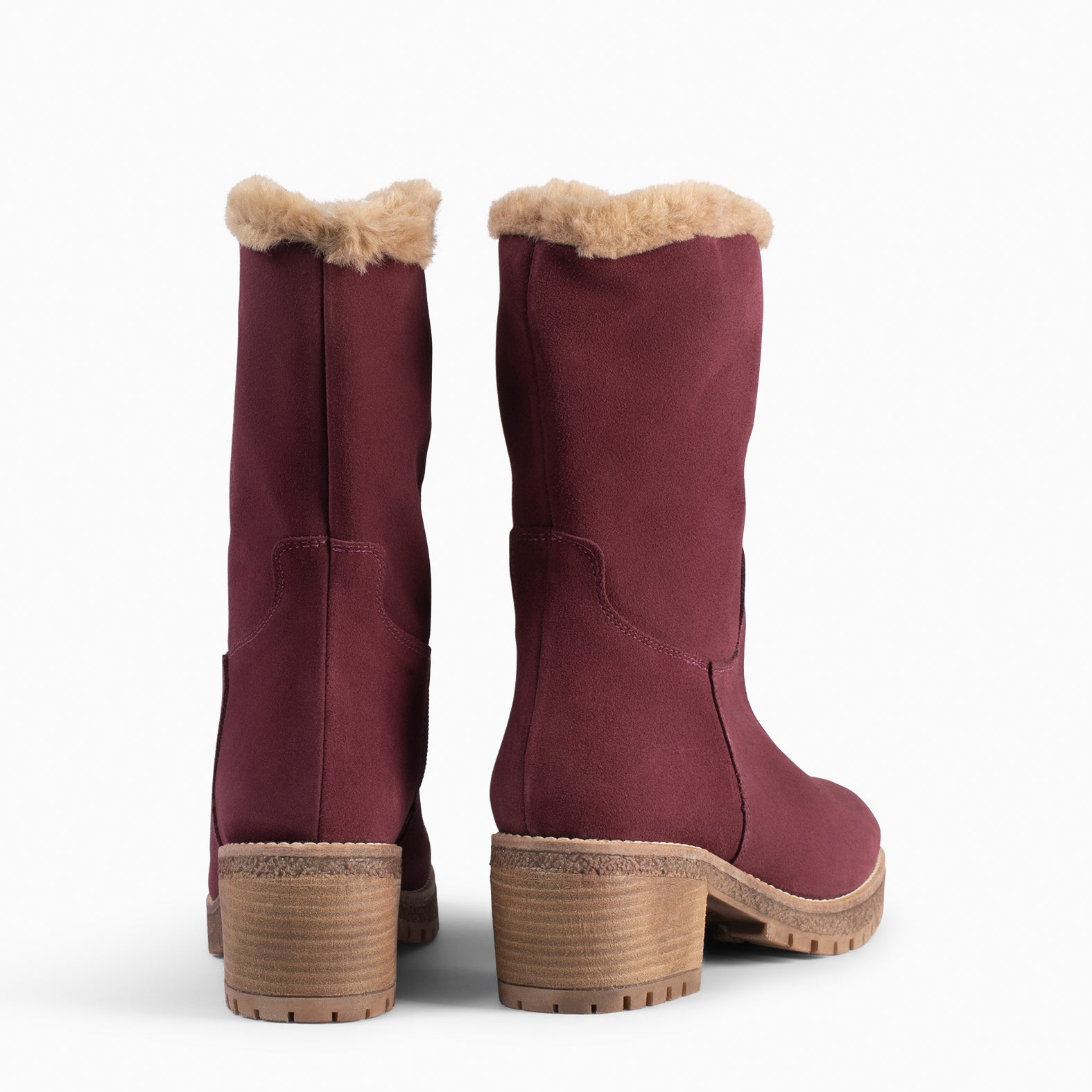 POLAR – BURGUNDY Water-Repellent Boots