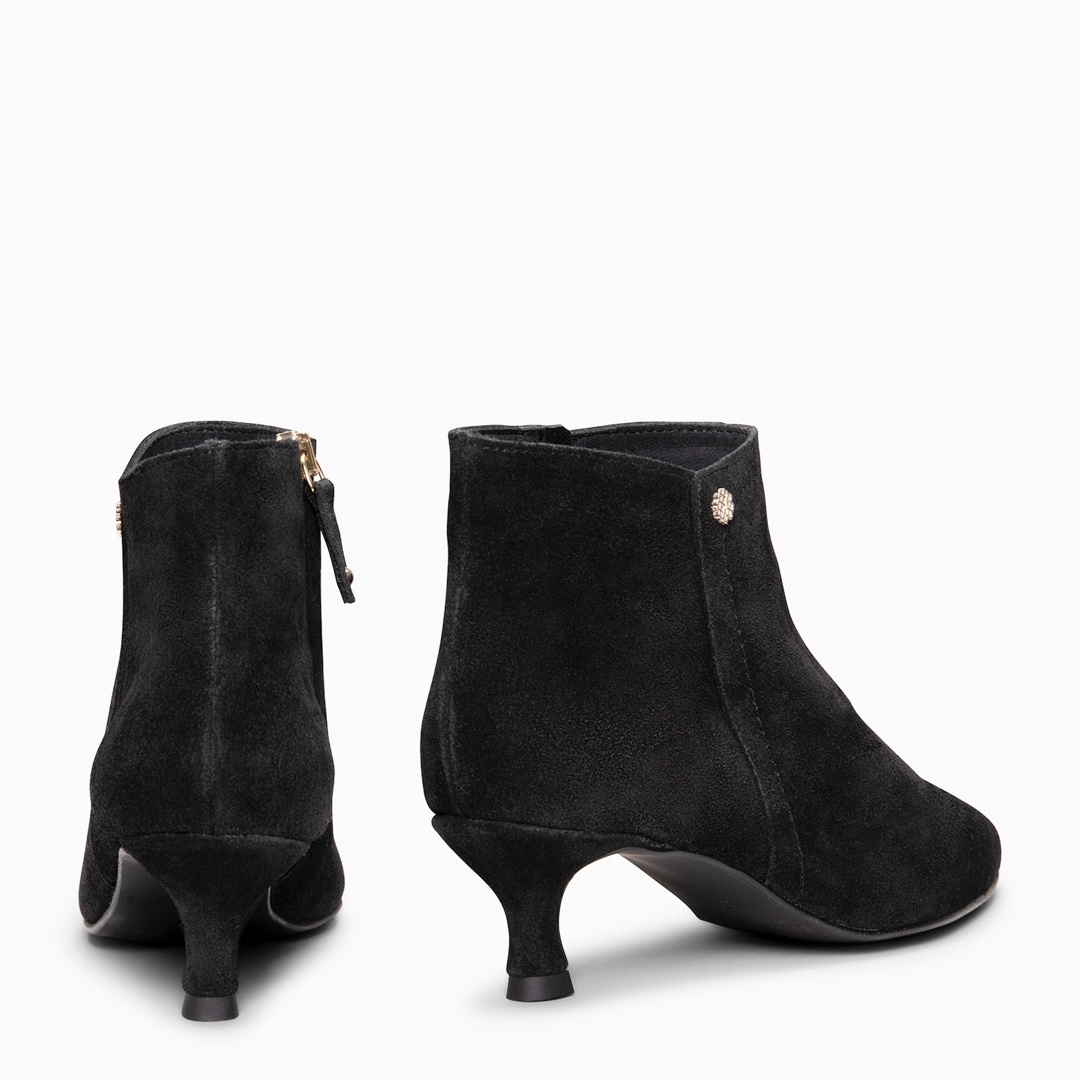 LORD – Botines tacón bajo NEGRO