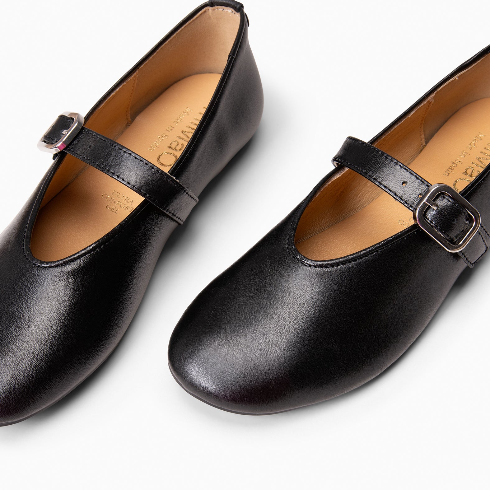 ALHELI - Mary Jane à lanière NOIR