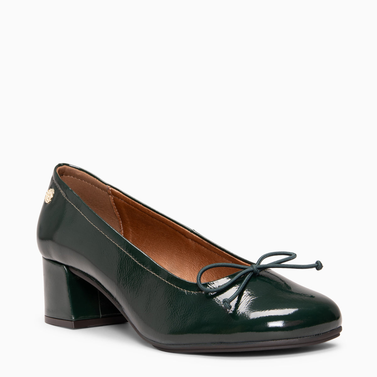 SILVANA - Bailarina Baresoft con tacón VERDE