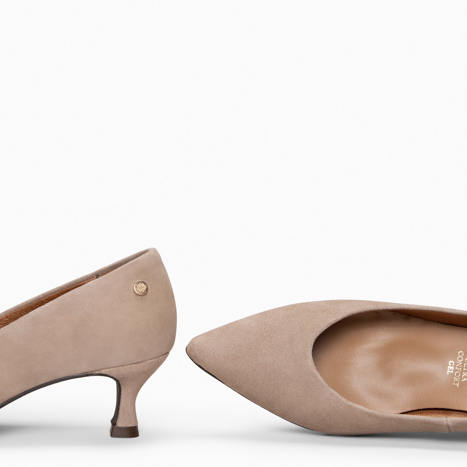 ESTHER - Tacón chupete de mujer TAUPE