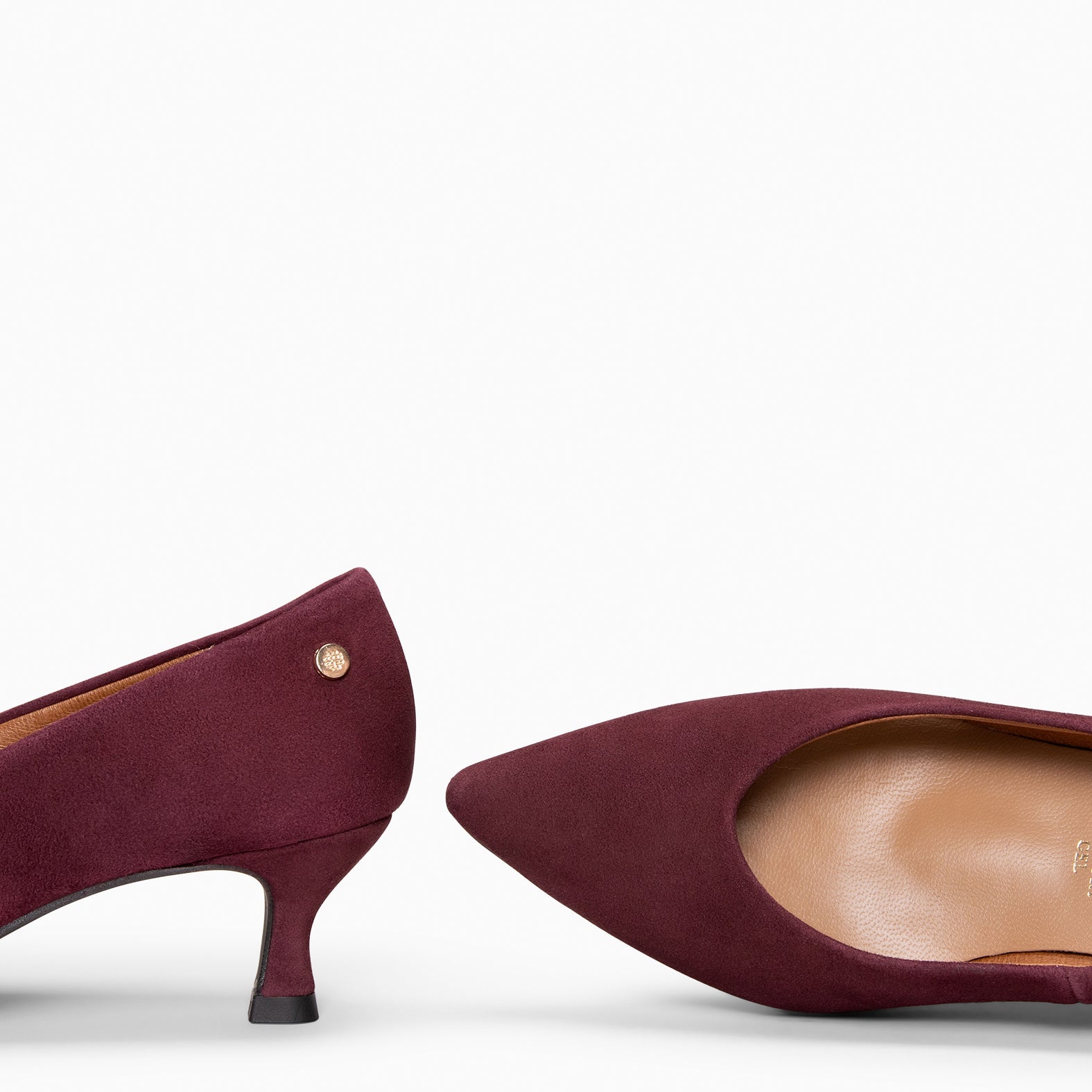 ESTHER - Tacón chupete de mujer BURDEOS