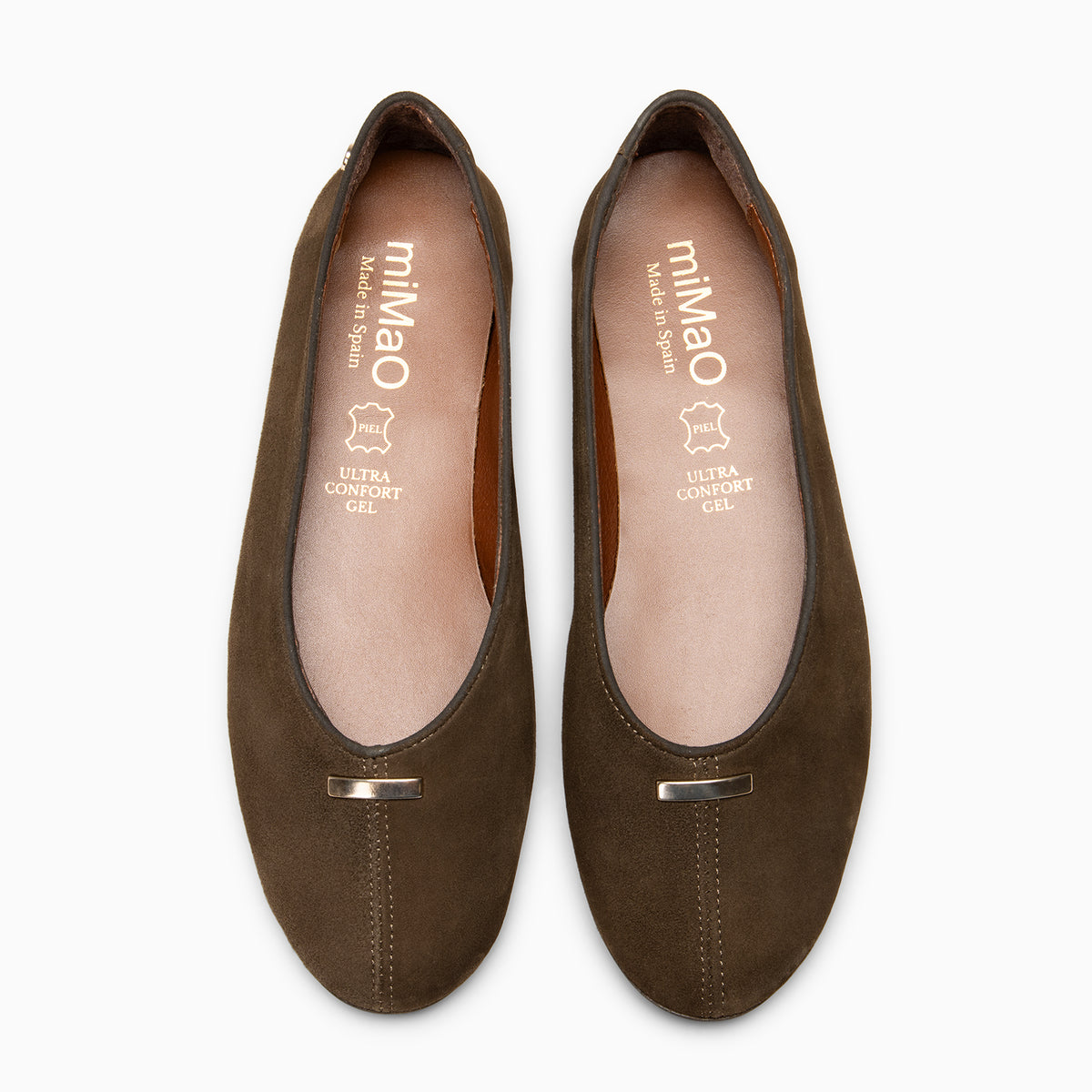 ASSIA - KAKHI Suede leather ballerina