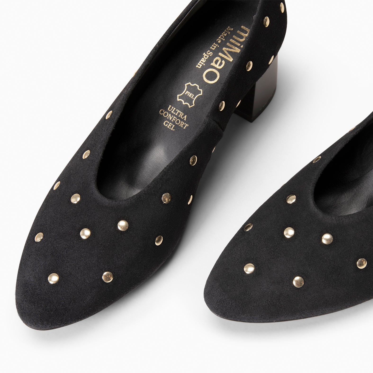 URBAN STYLE ÉTOILES - Escarpins à talon moyen en daim NOIR