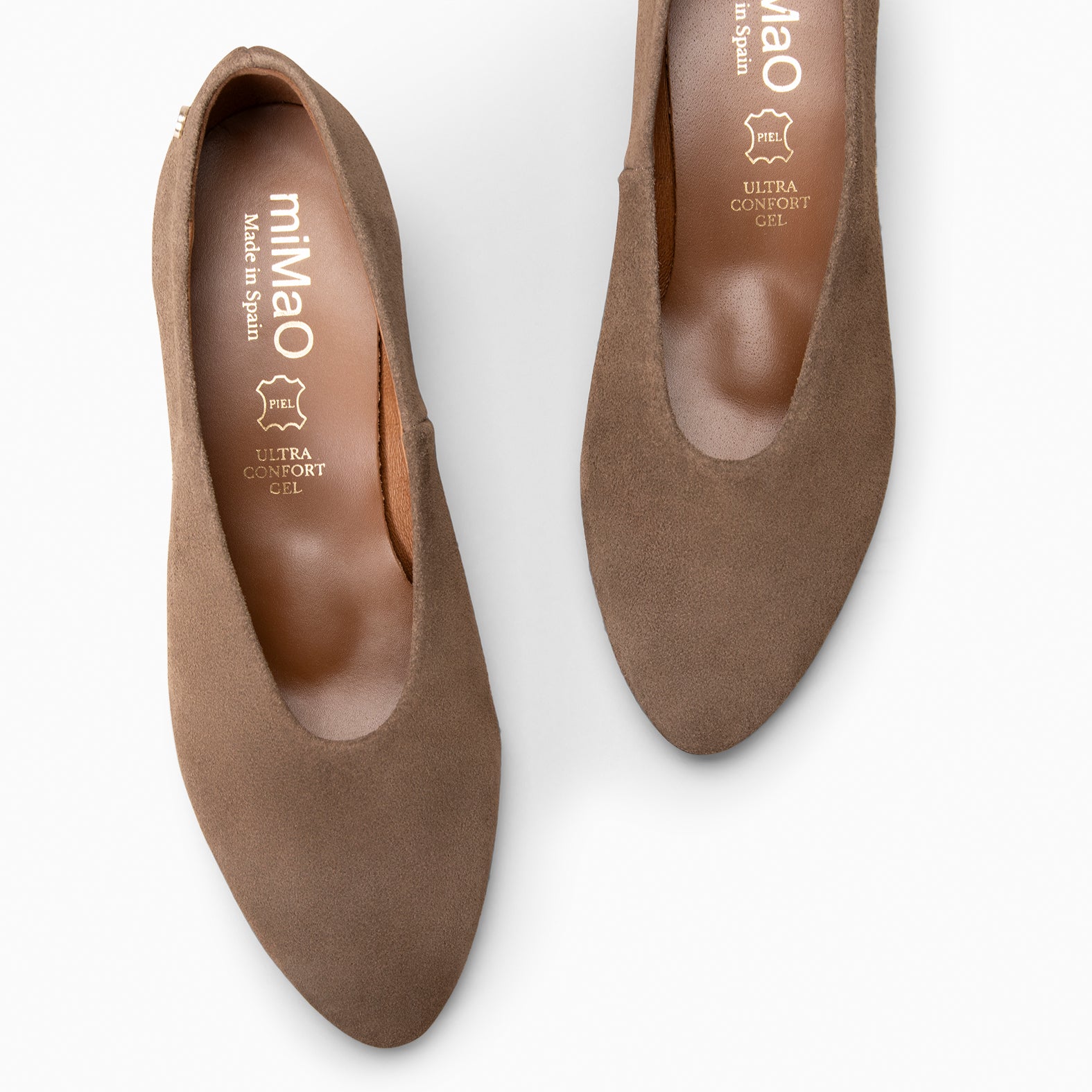 URBAN STYLE - Escarpins à talon moyen en daim TAUPE