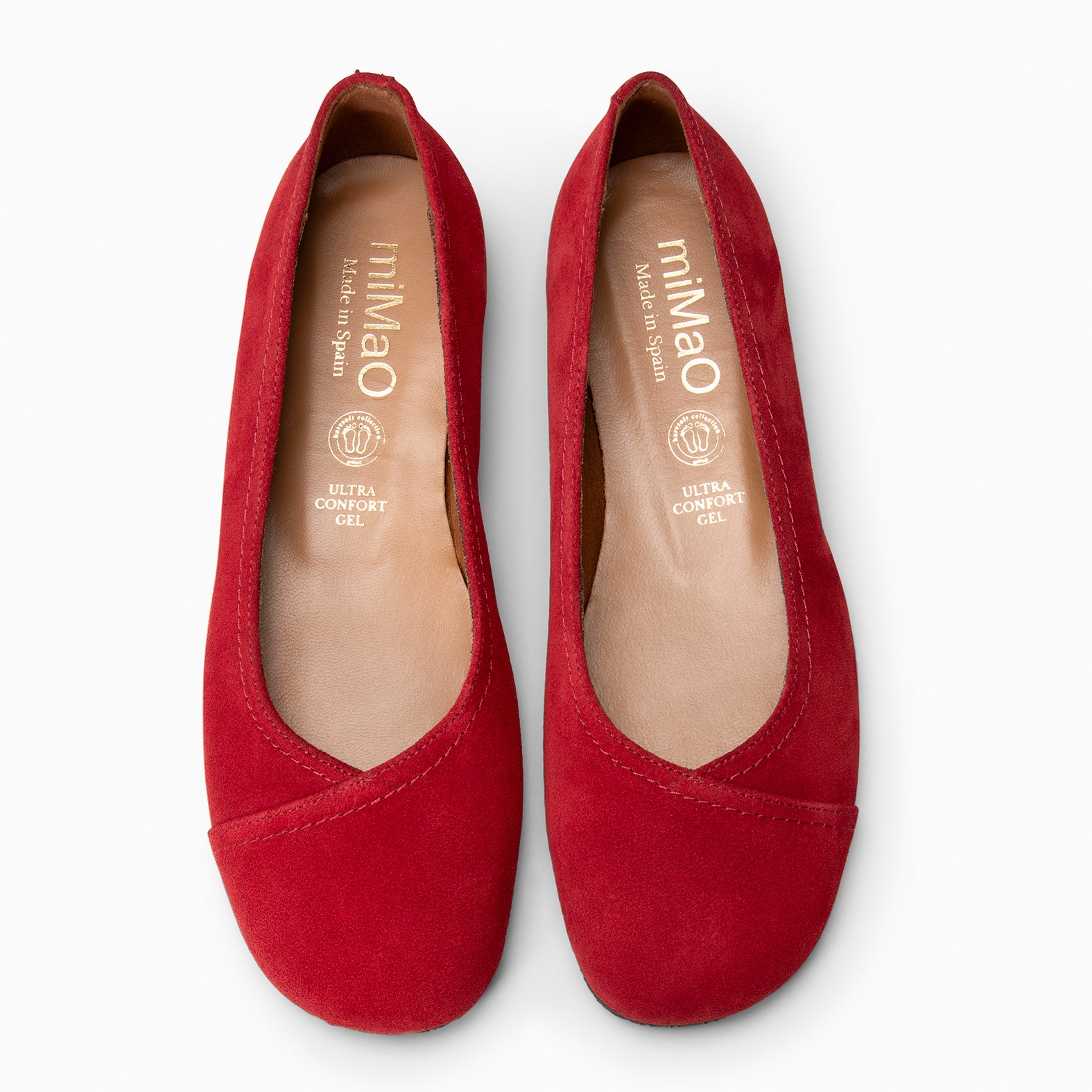 PLUMA - Ballerines Baresoft en daim BORDEAUX