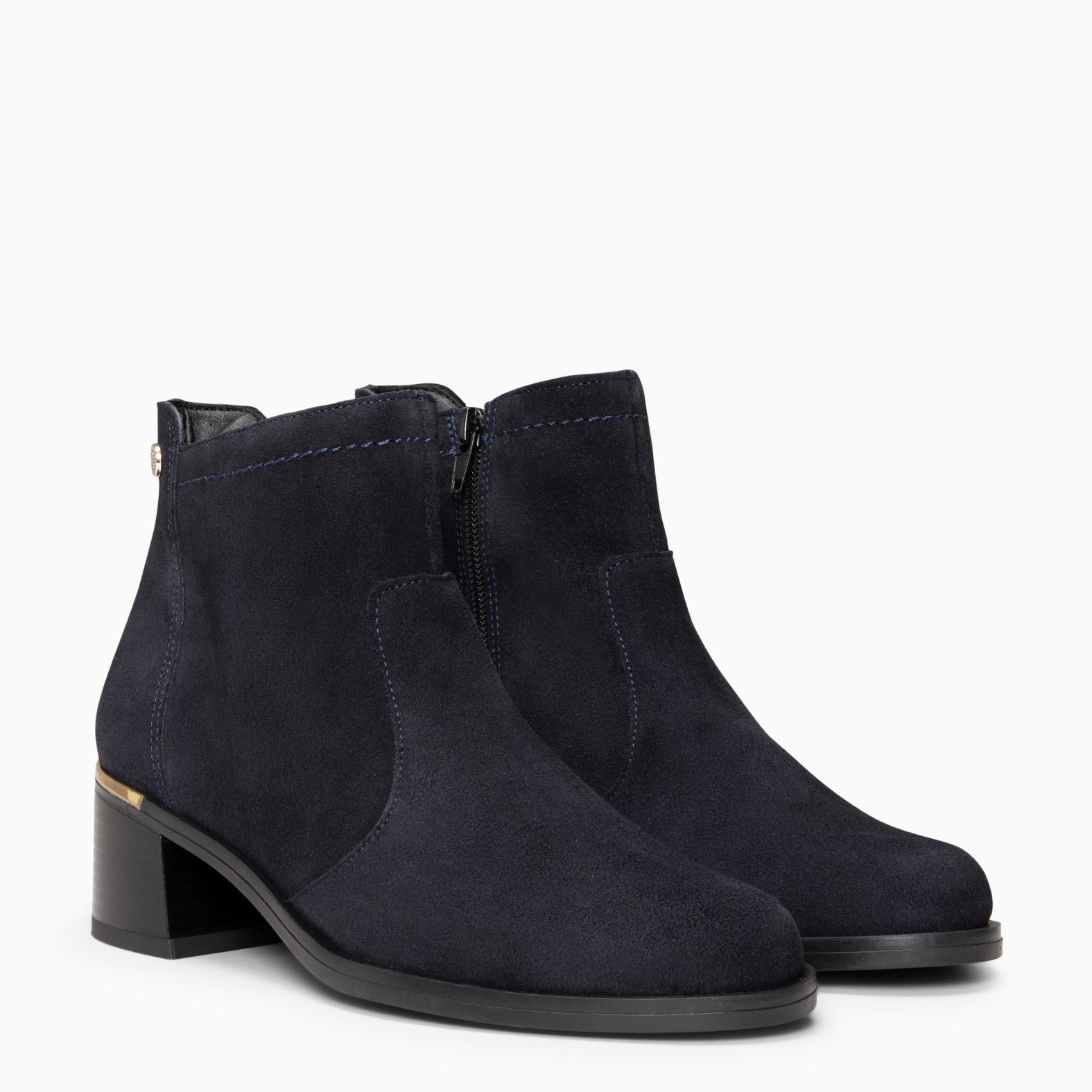 NIXIE – botines de tacón bajo para mujer MARINO