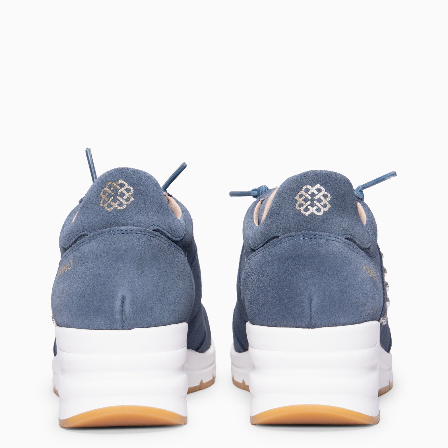 METZ - Zapatillas con cuña de ante JEANS