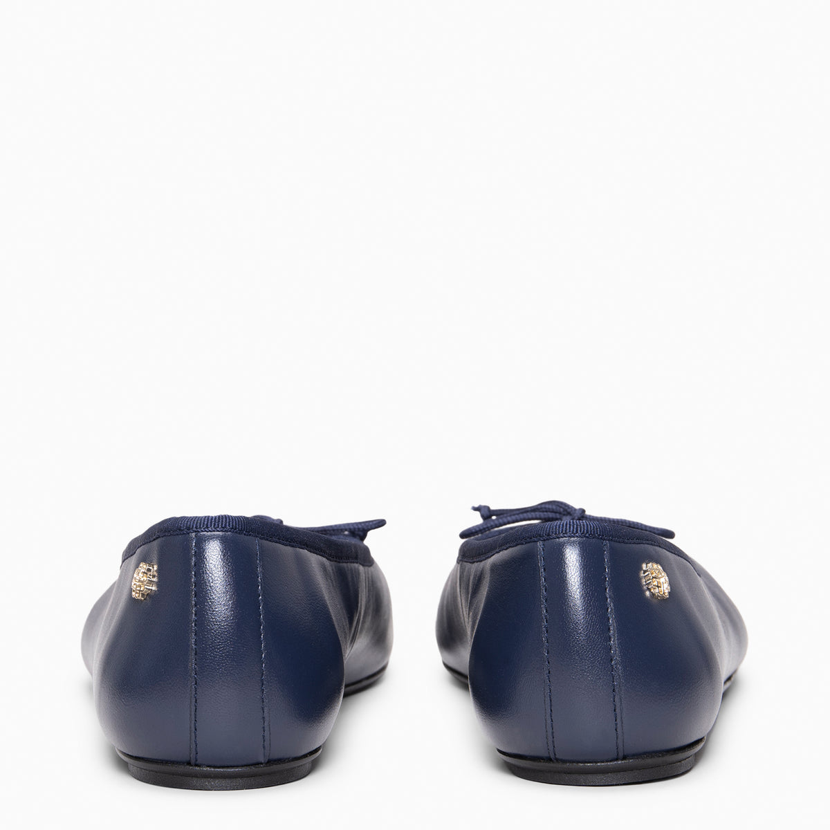 AMAYA - NAVY Tabi leather ballerinas