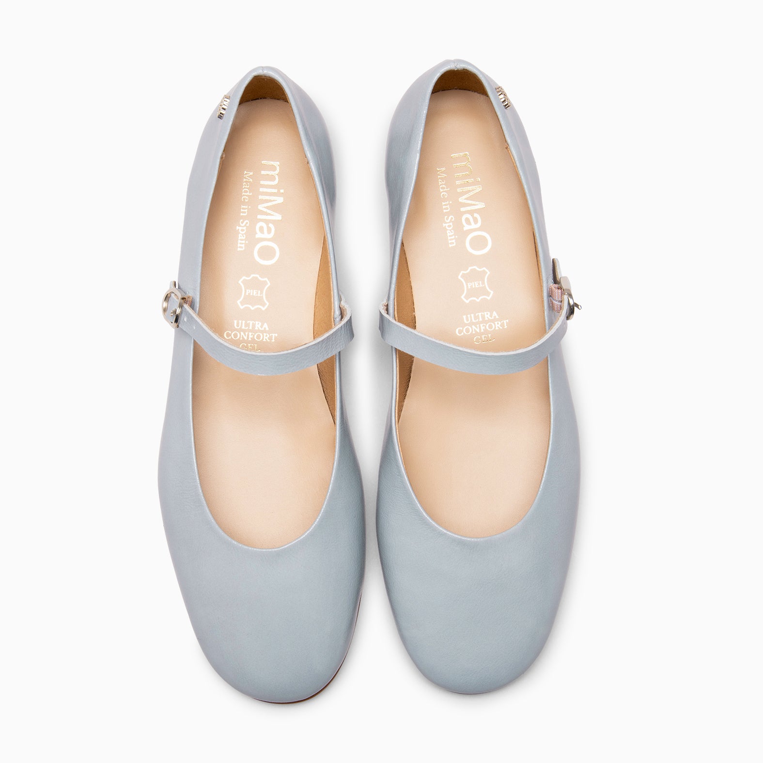 ZOE - Mary Jane à lanière en cuir vernis BLEU