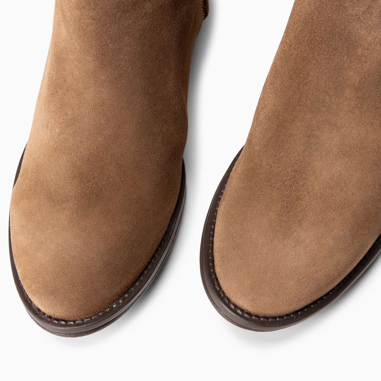 VIANA - Botín bajo con elástico TAUPE