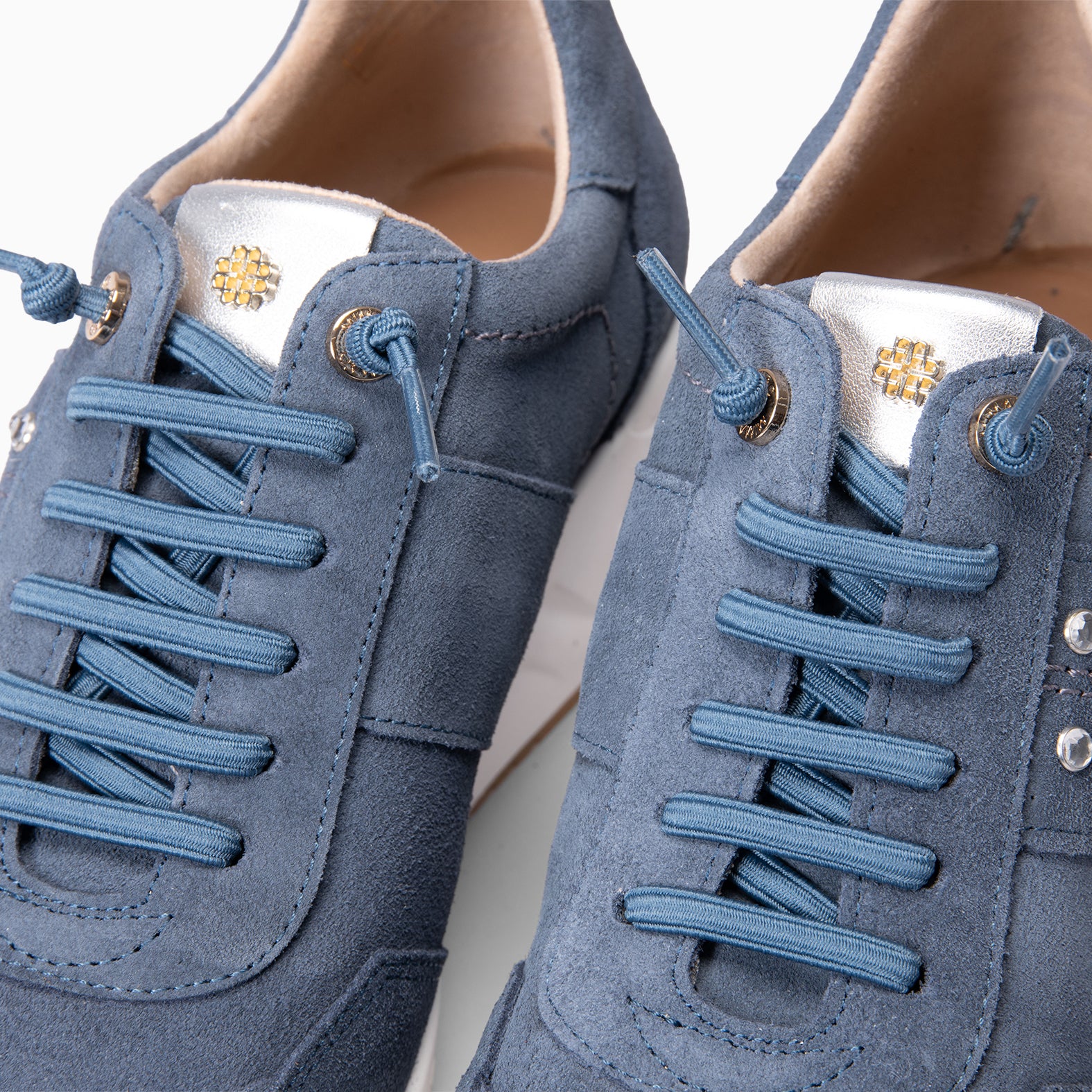 METZ - Zapatillas con cuña de ante JEANS