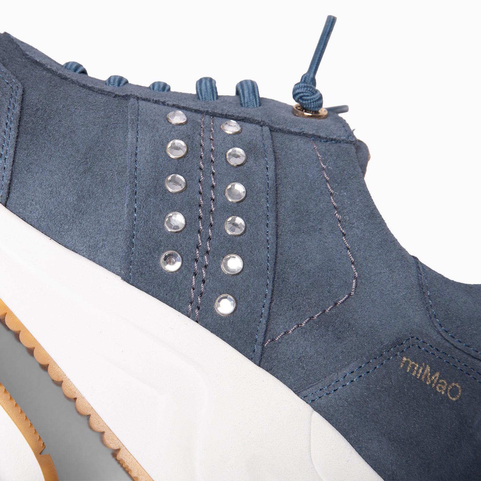 METZ - Zapatillas con cuña de ante JEANS