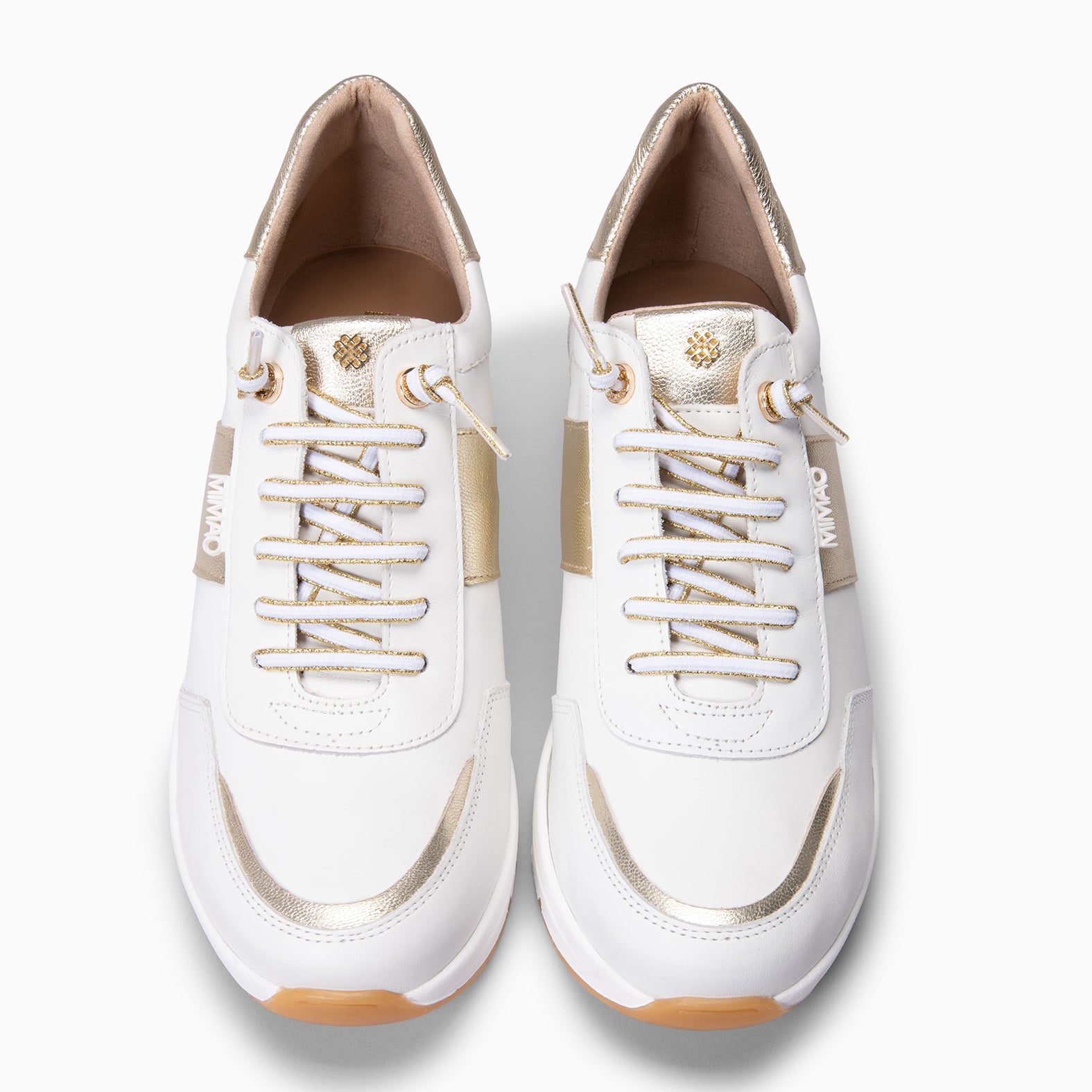 ANNECY - Zapatillas con cuña BLANCO ORO