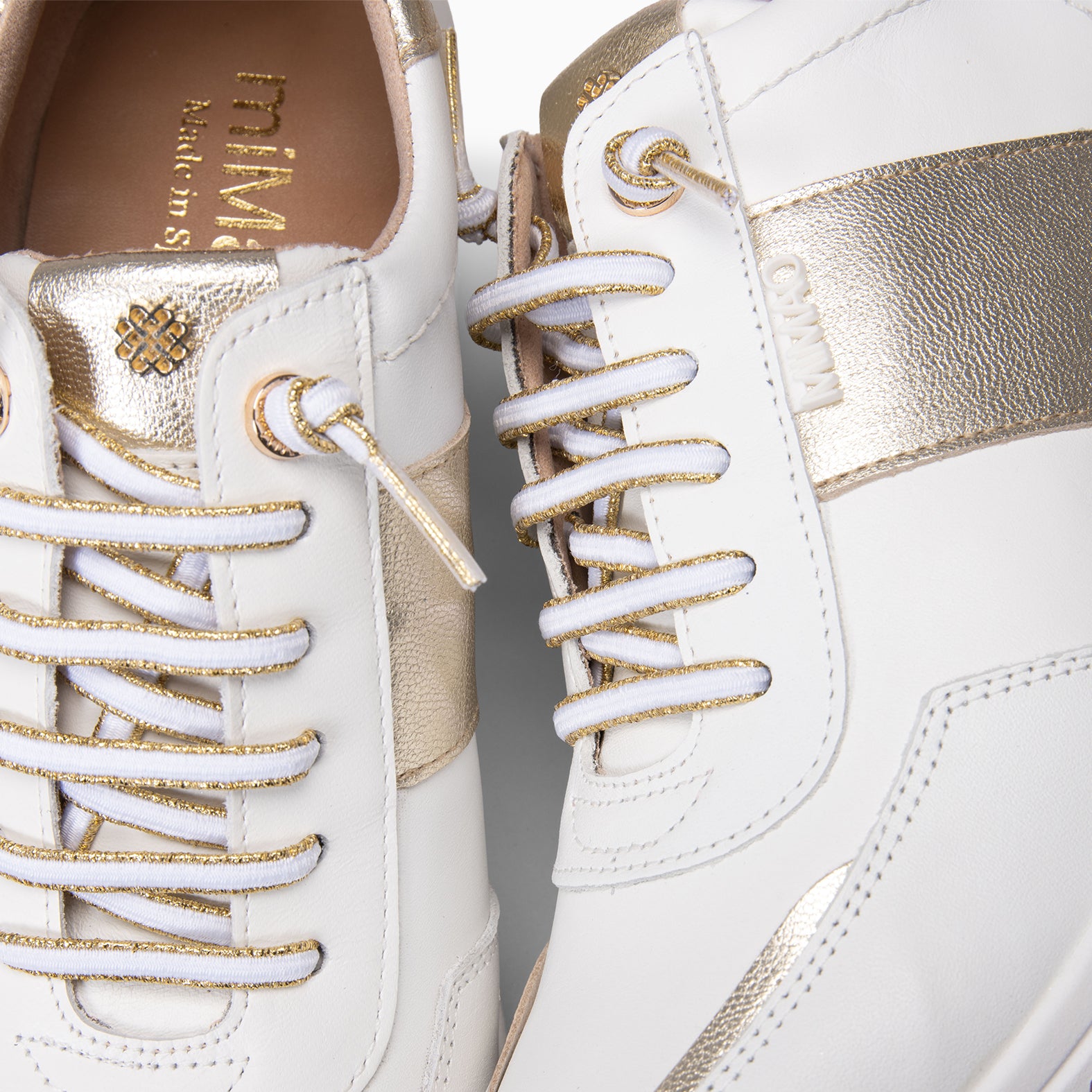 ANNECY - Zapatillas con cuña BLANCO ORO