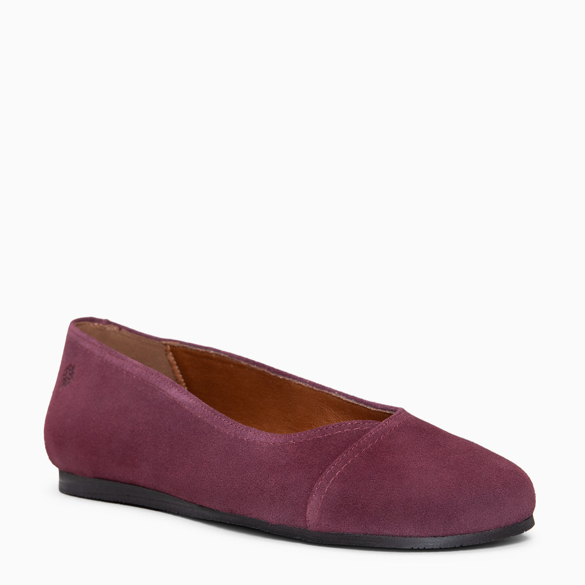 PLUMA - TAUPE Baresoft Ballerina's van Suède