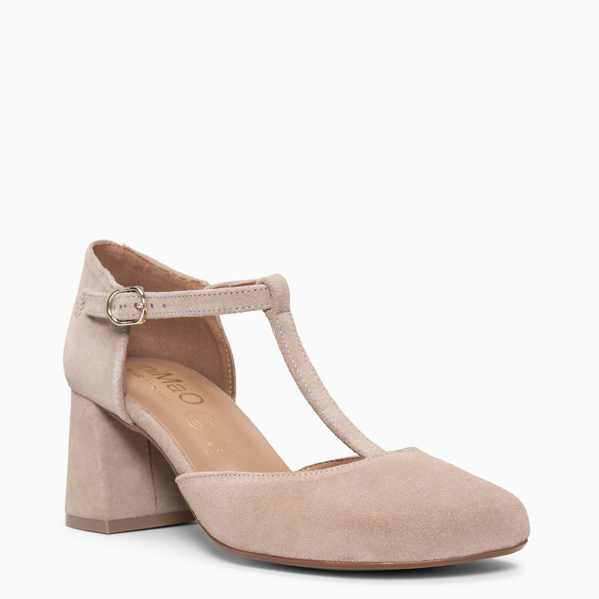 AZUCENA - BEIGE Baresoft schoenen met hak