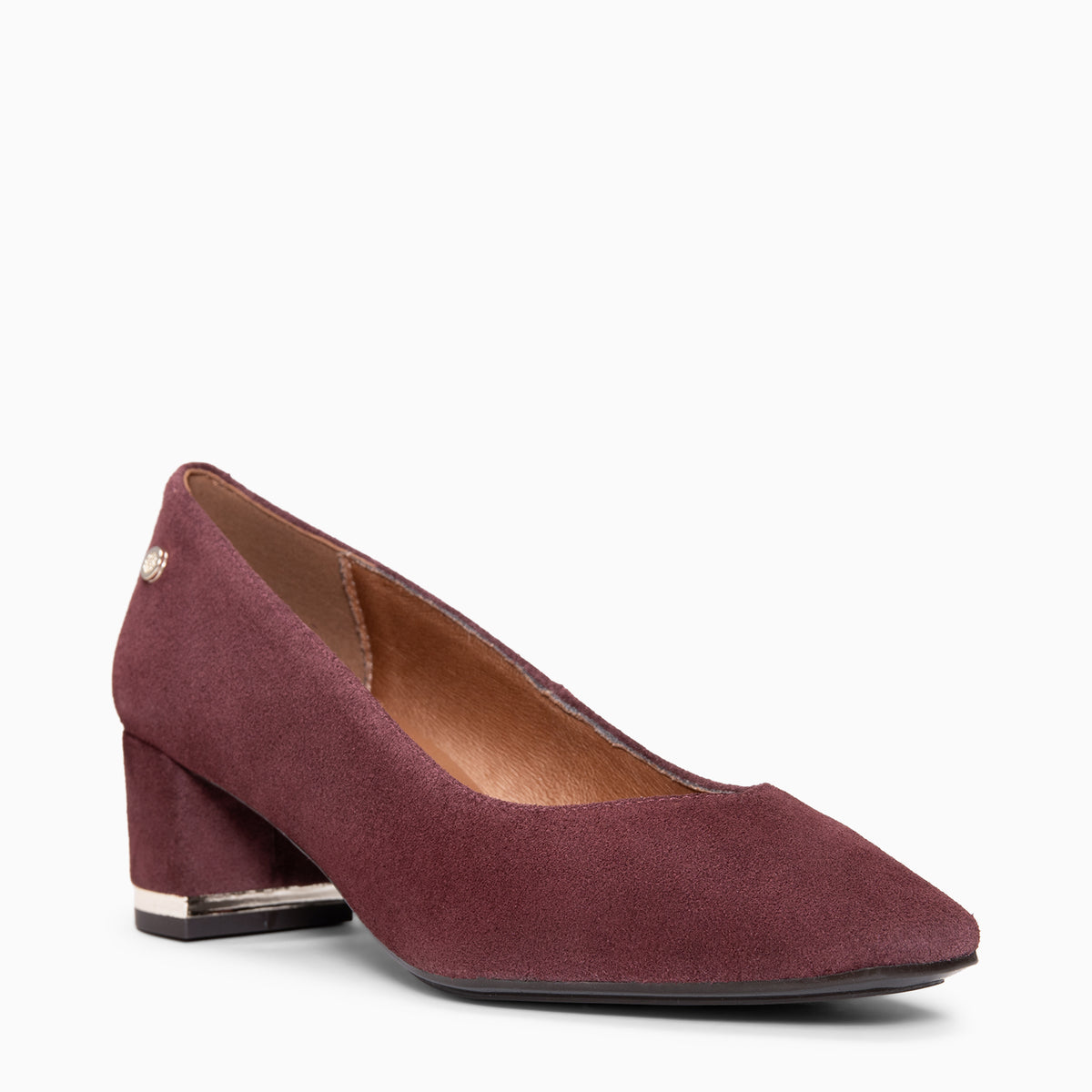 DORI - BORDEAUX Pumps met gouden detail