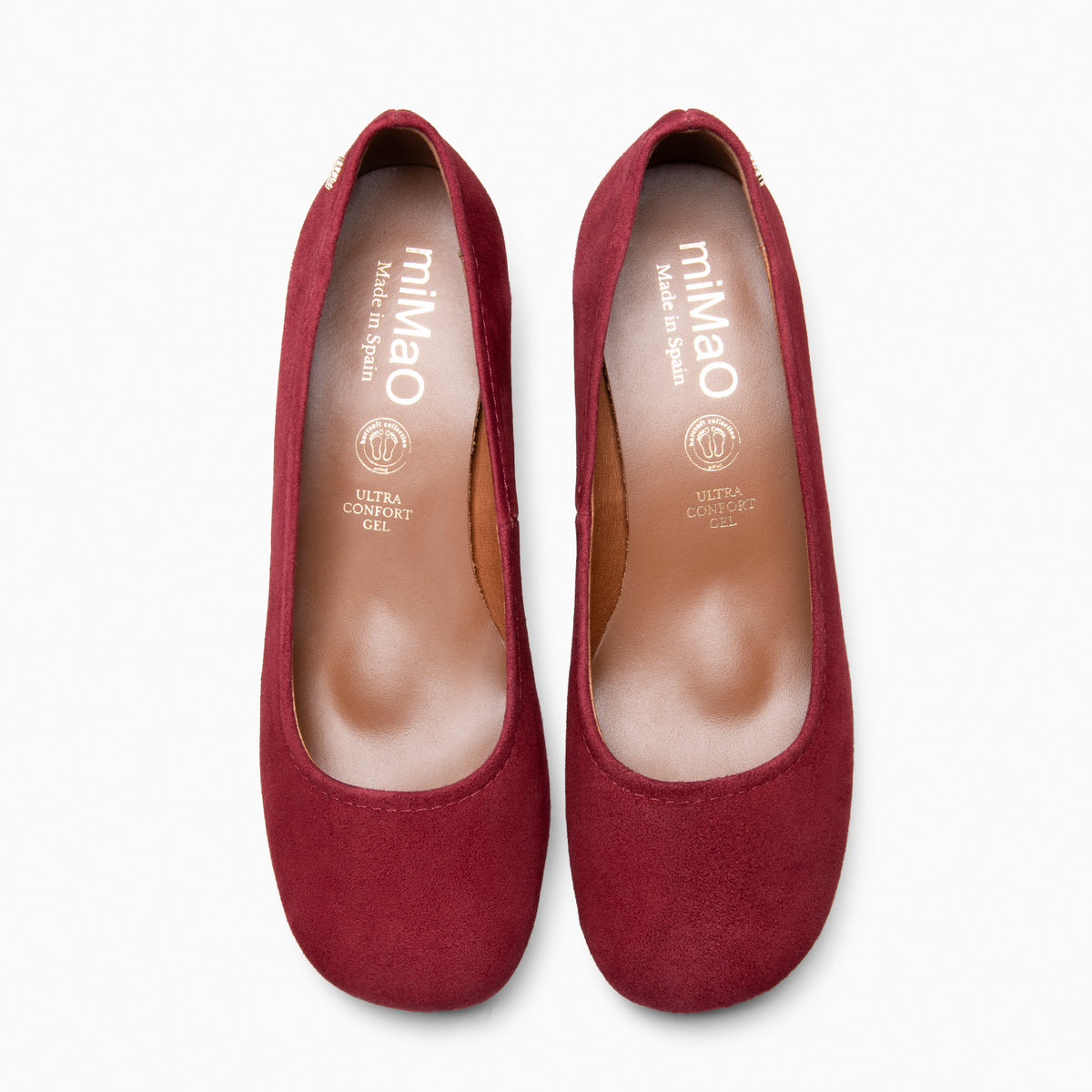 URBAN BARESOFT - Zapatos de salón de tacón ancho GRANATE