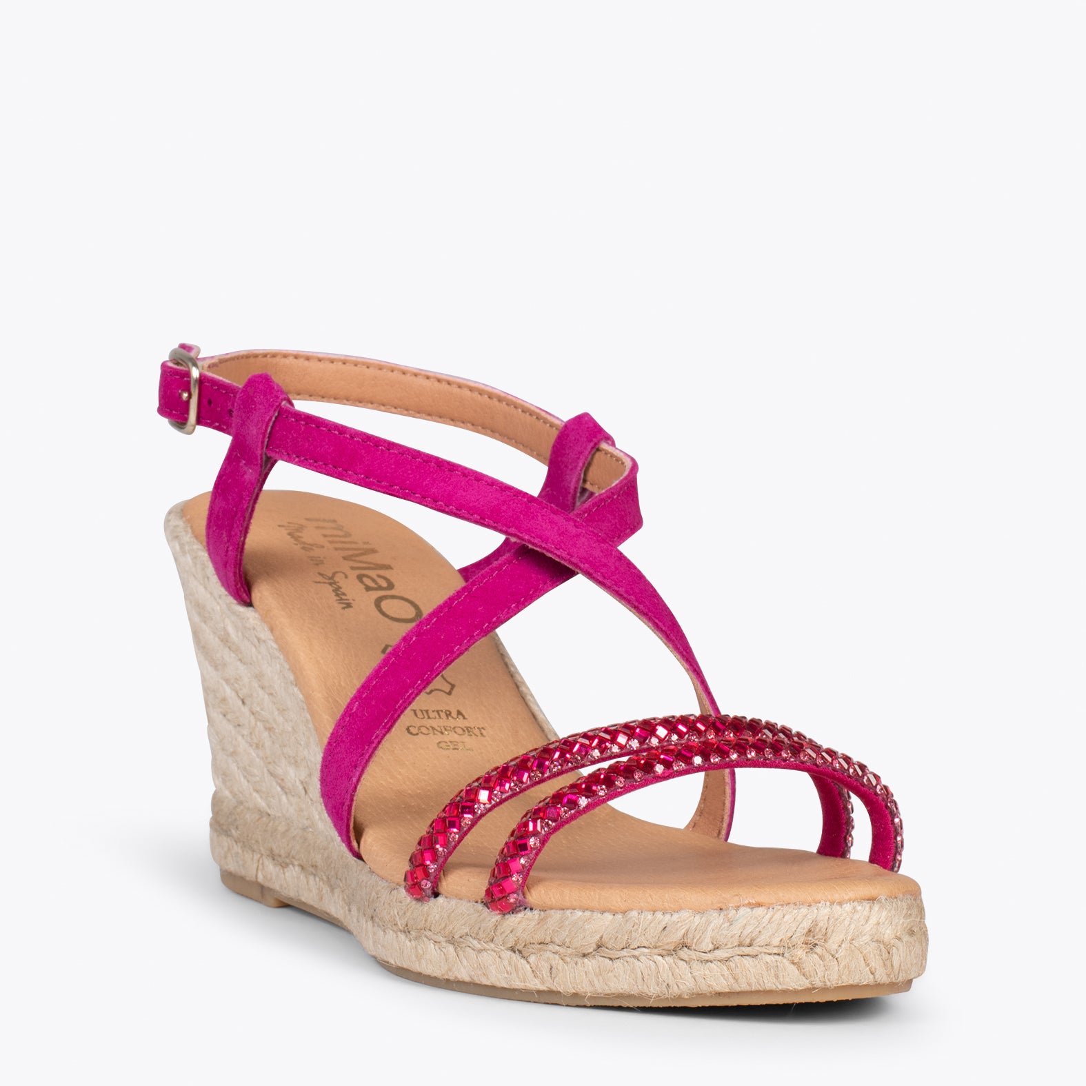 MORAIRA – FUCHSIA elegant high heel espadrille