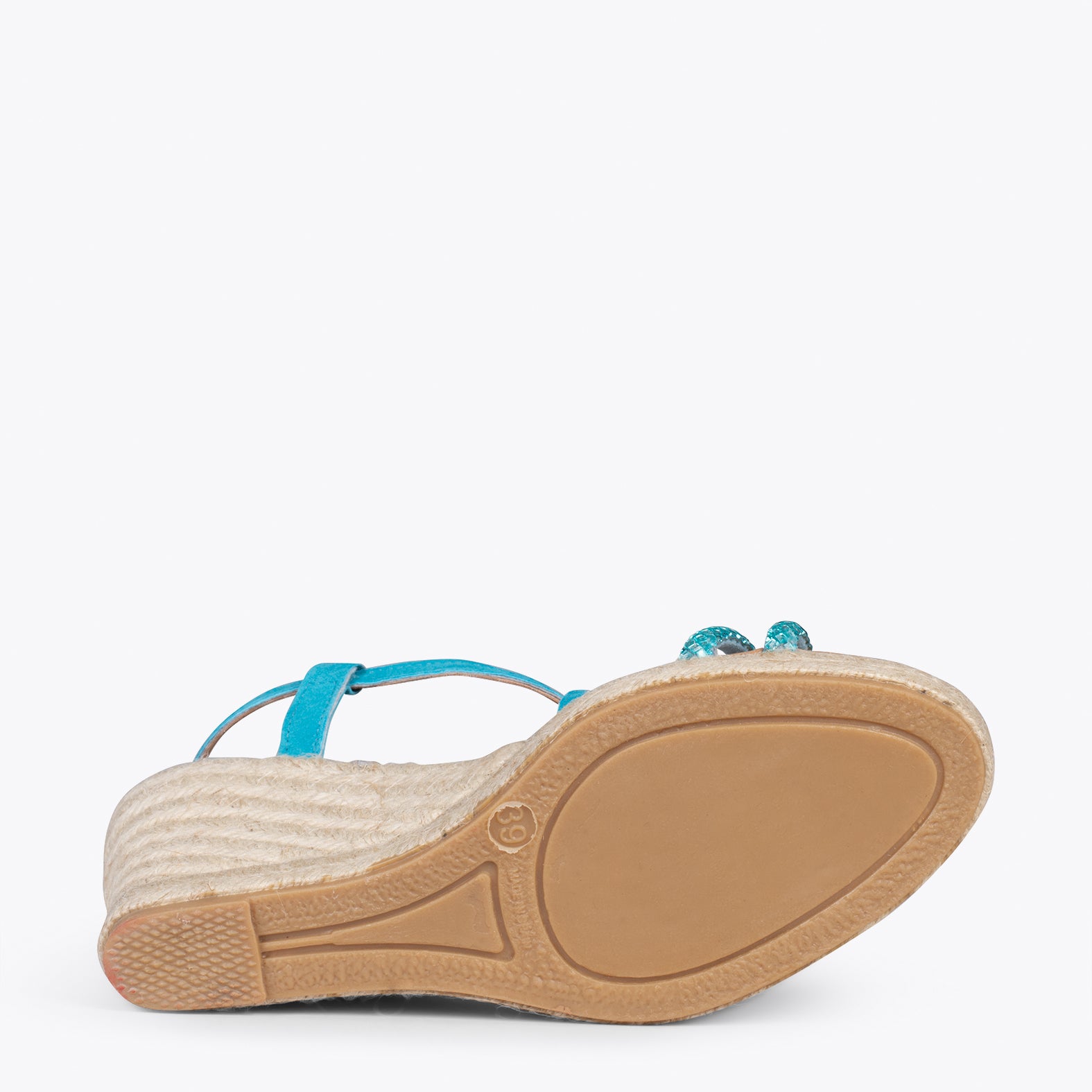 MORAIRA – BLUE elegant high heel espadrille