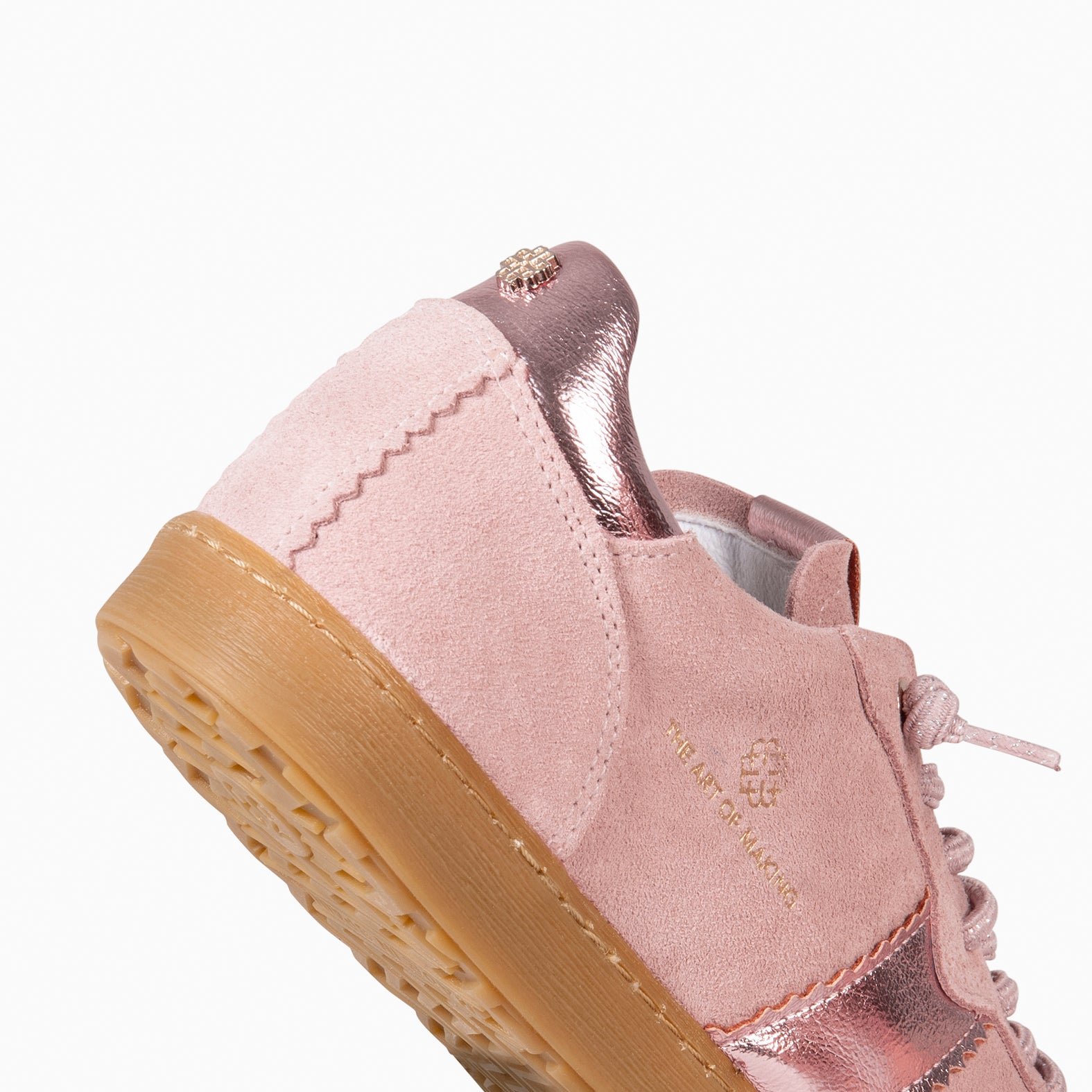 STÜDIO 01 – Baskets pour femme en daim ROSE