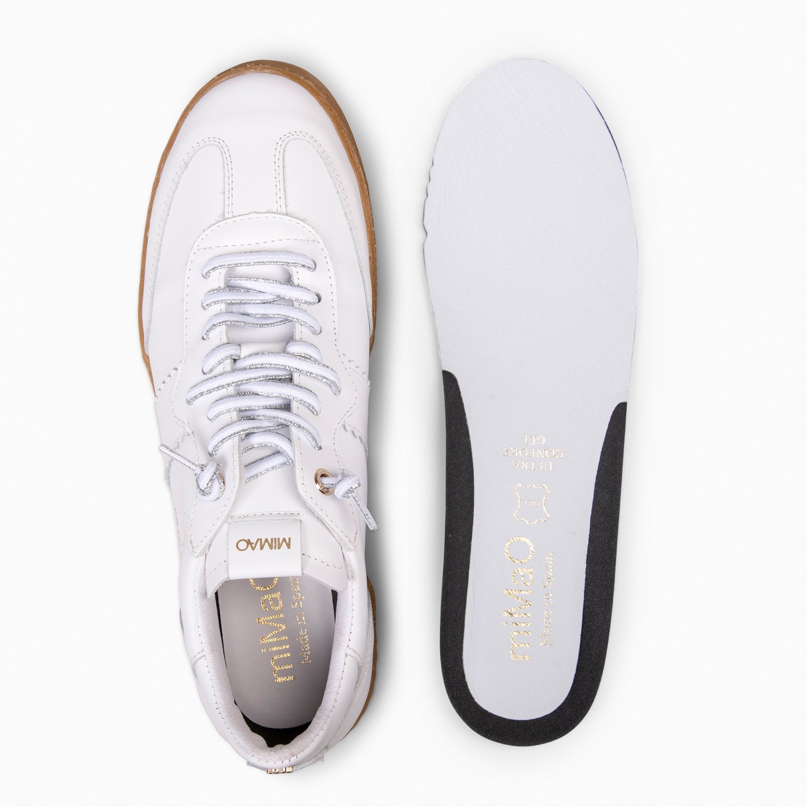 STÜDIO 01 – Baskets pour femme en cuir BLANC