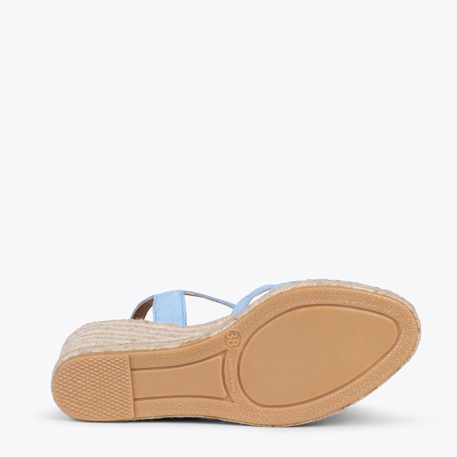 HOYAMBRE – BABY BLUE espadrilles with braided front