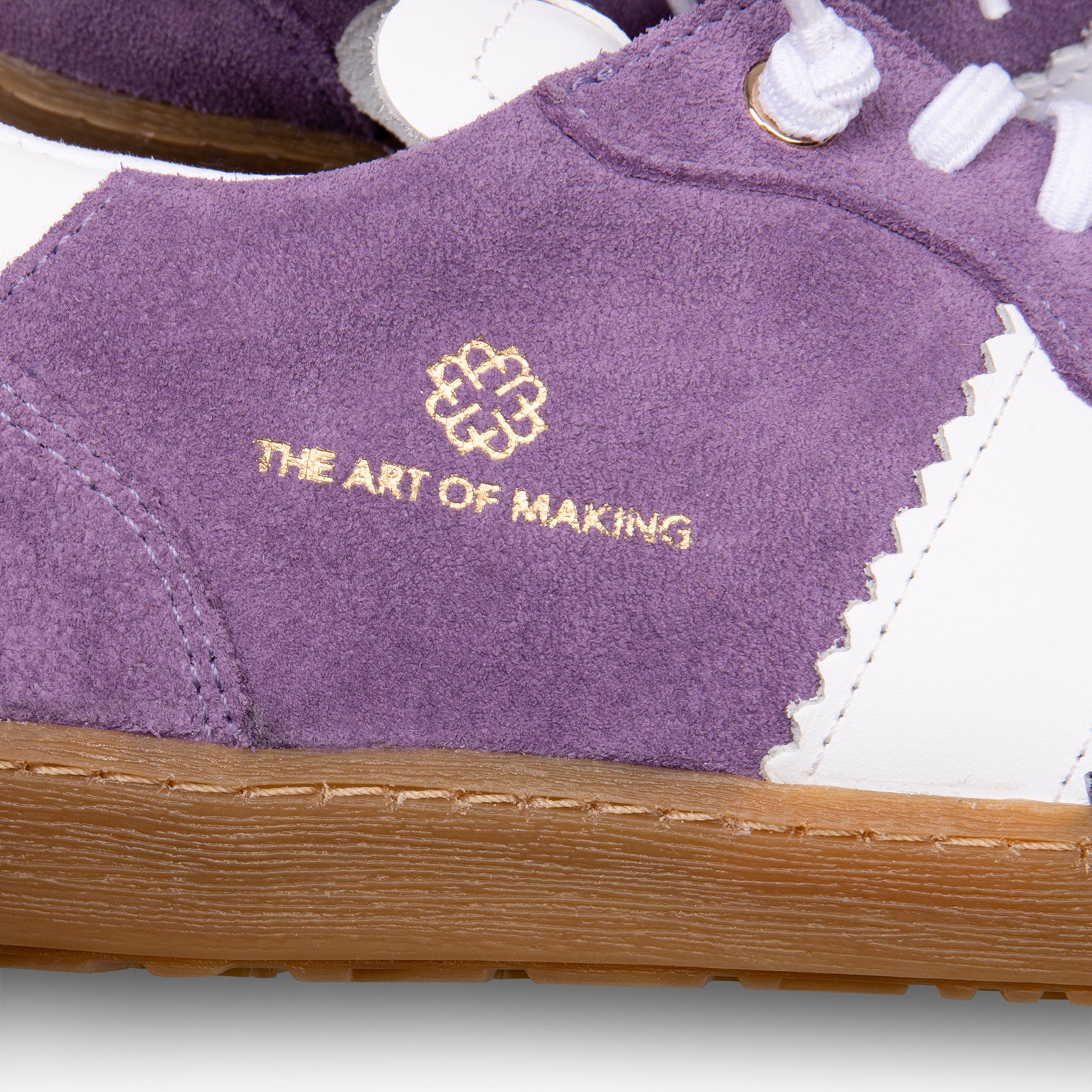 STÜDIO 01 – Baskets pour femme en daim VIOLET