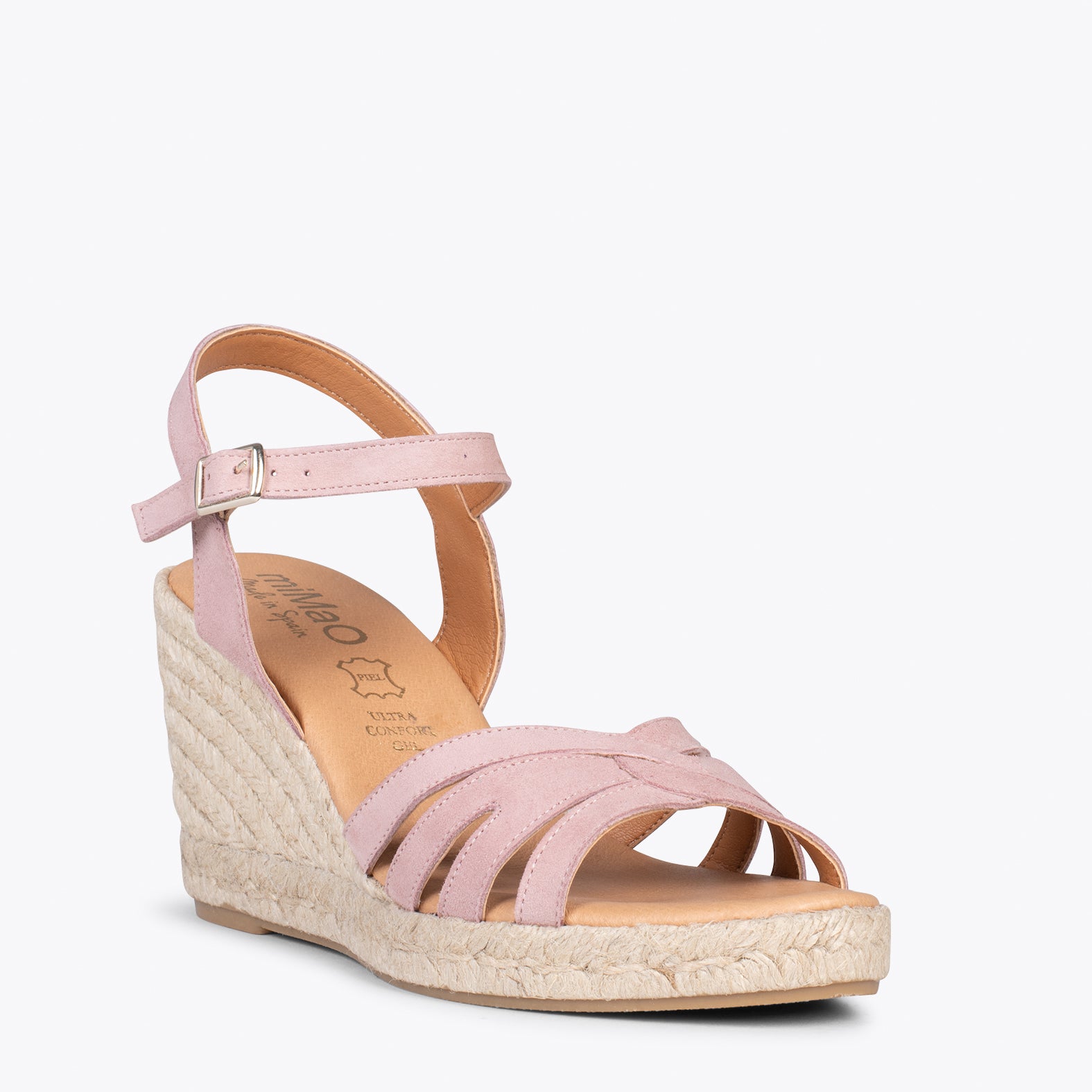 HOYAMBRE – PINK espadrilles with braided front