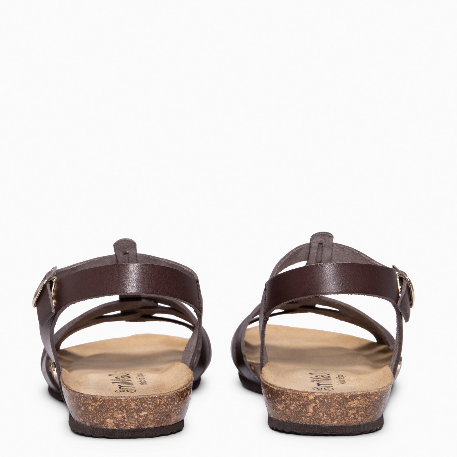 DITA - Sandálias BIO de titras MARRON