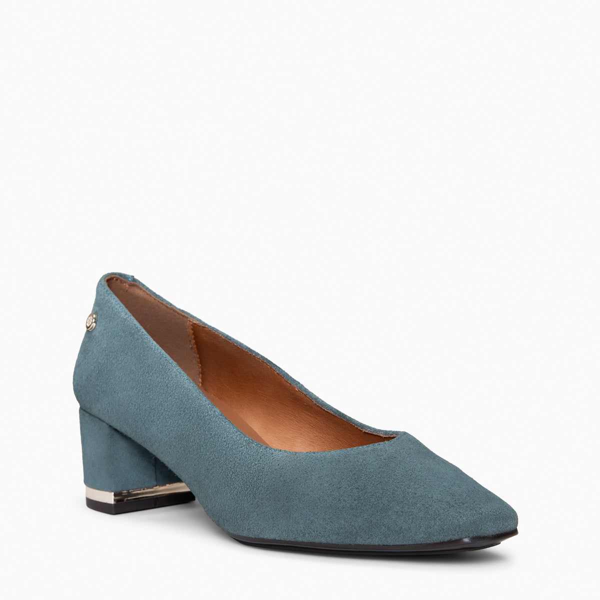 DORI - Sapatos de salto alto com detalhe dourado VERDE