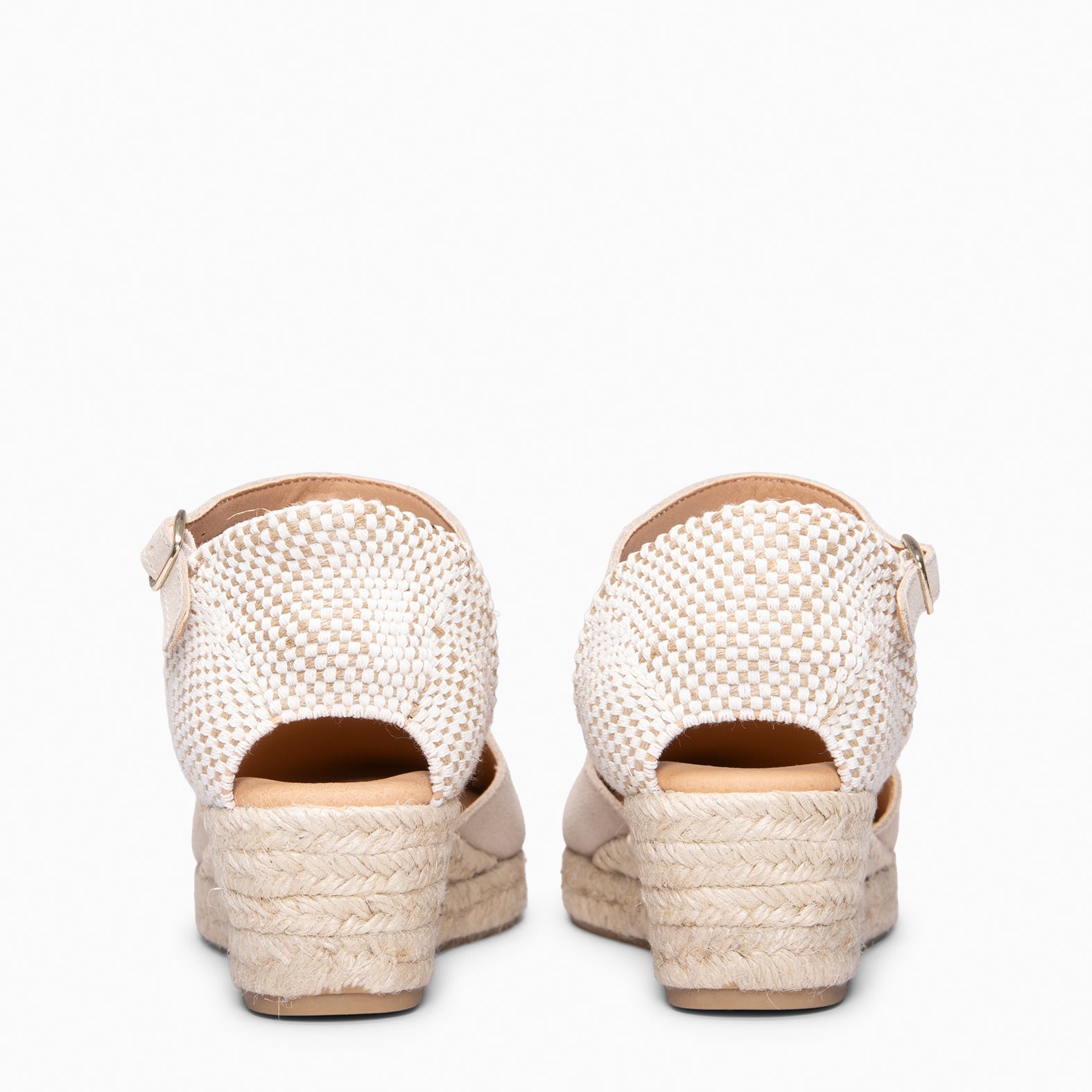 FORNELLS - Espadrilles à petit talon BEIGE
