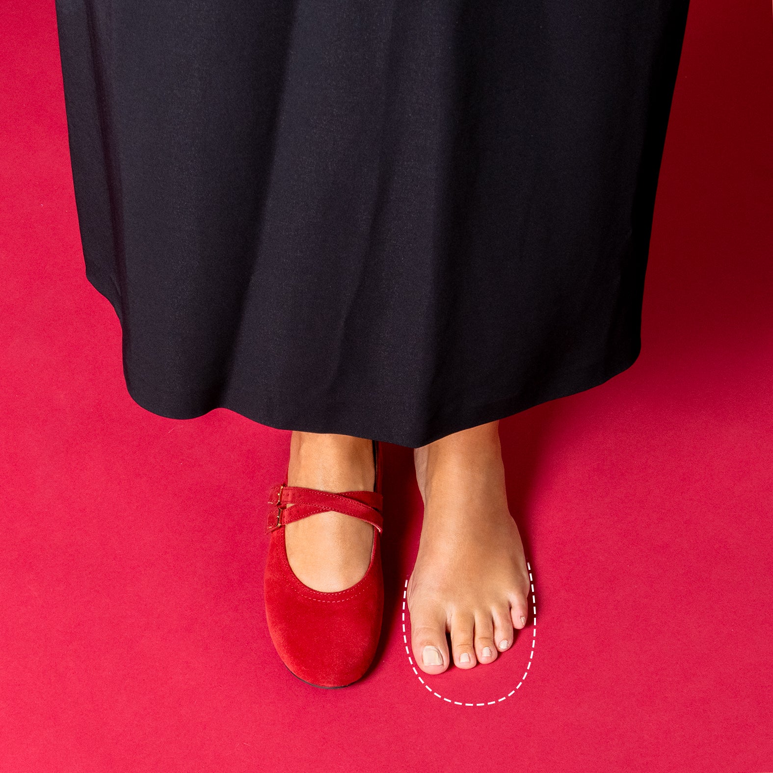 AMAPOLA - Bailarina Plana BURDEOS