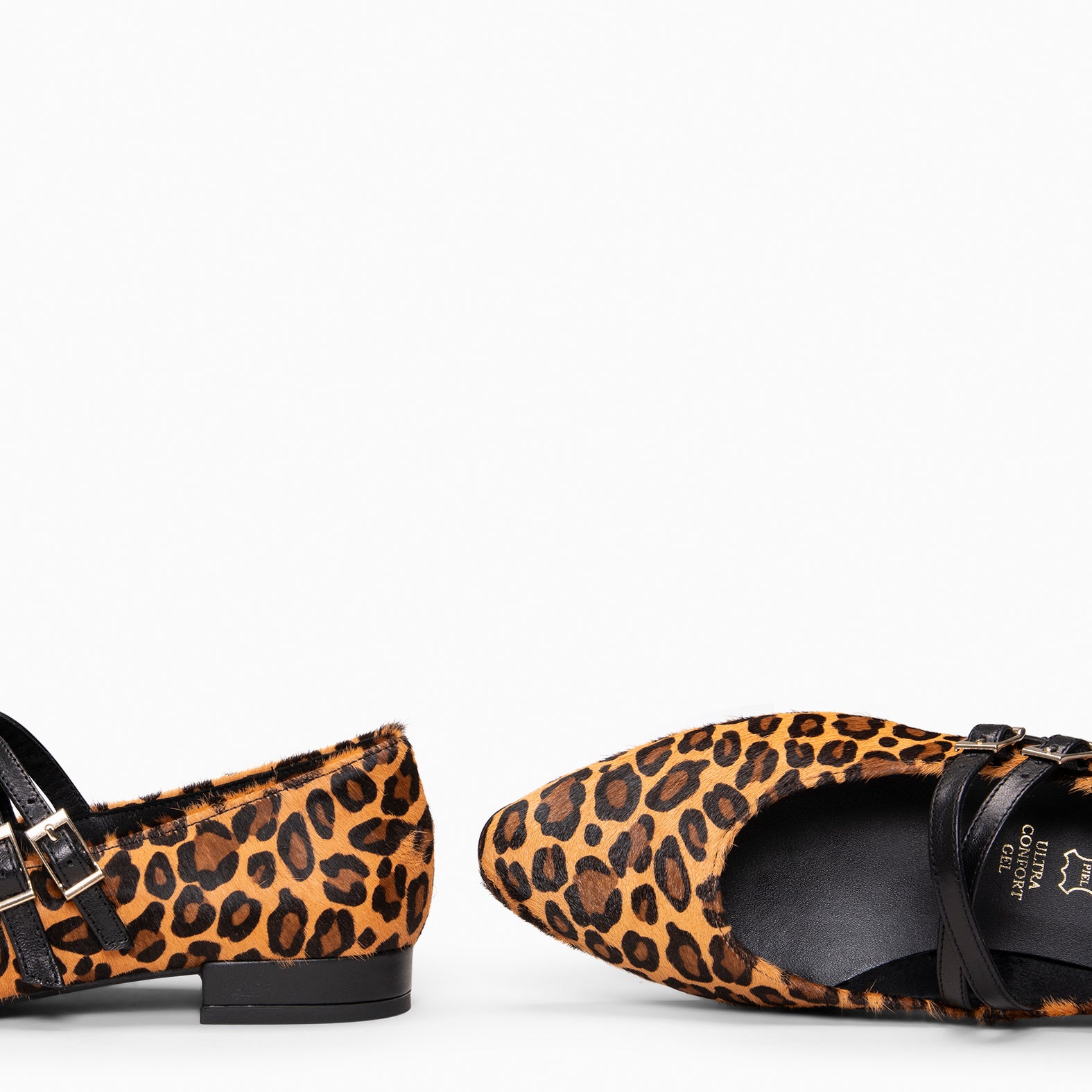 ALANA - Mary Jane à doubles lanières croisées LÉOPARD