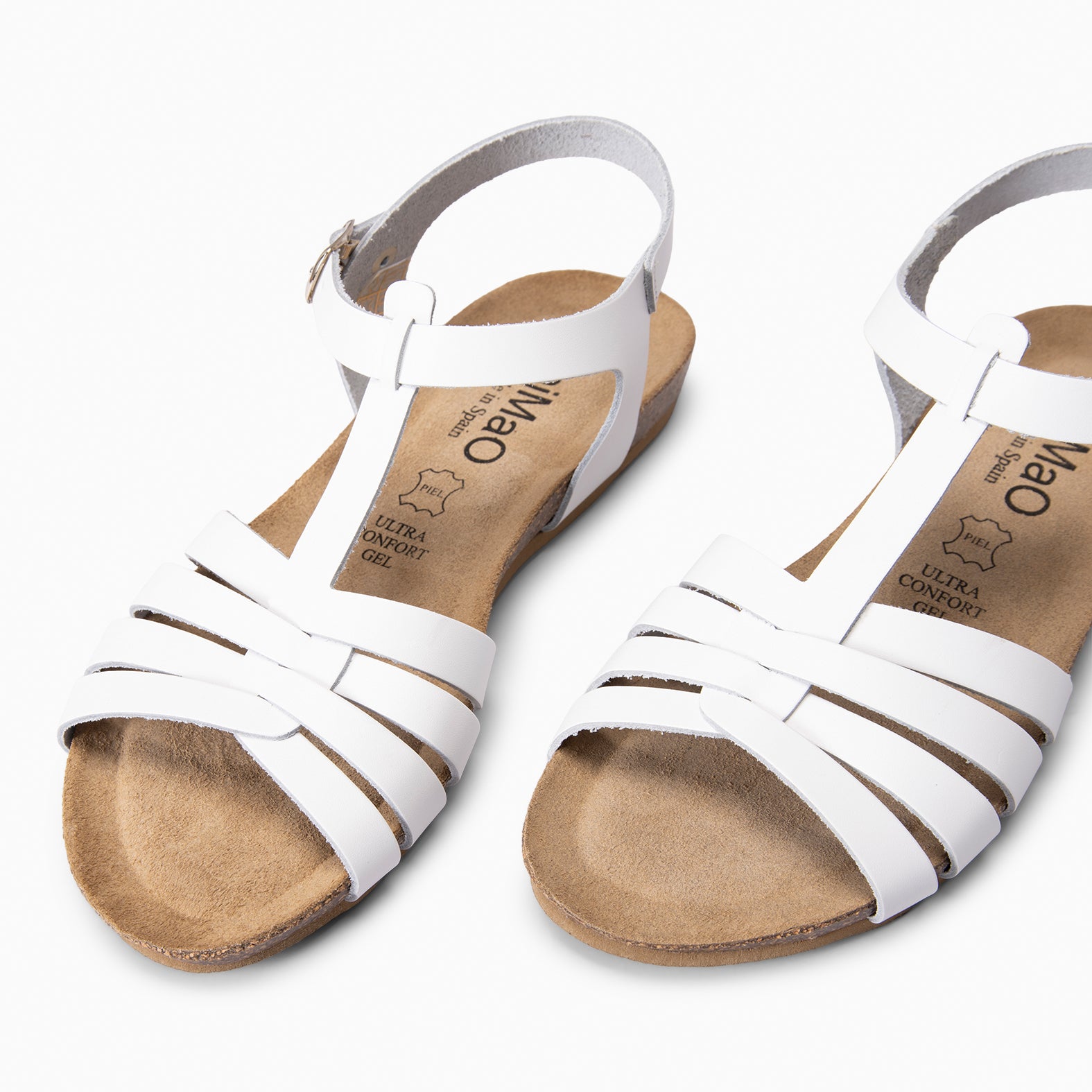 DITA - Sandálias BIO de titras BRANCO